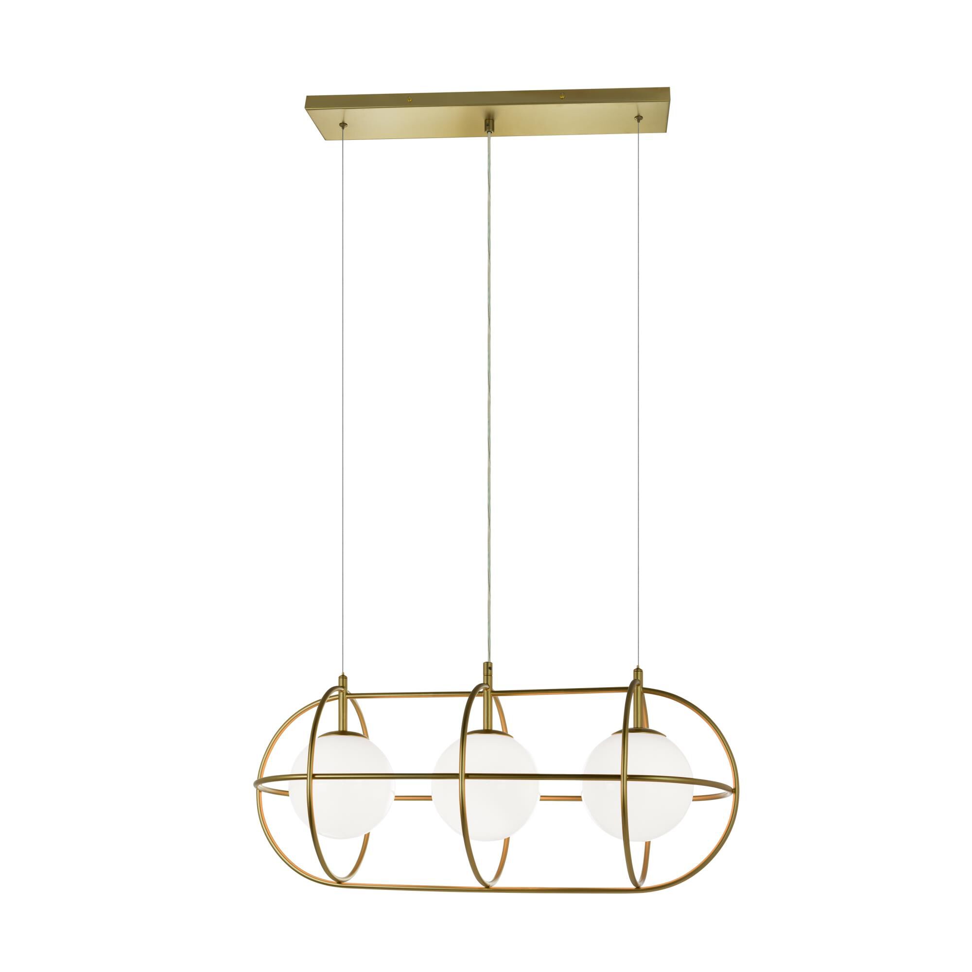 Eclipse 32 Inch 3 Light Linear Suspension Light by Matteo Lighting