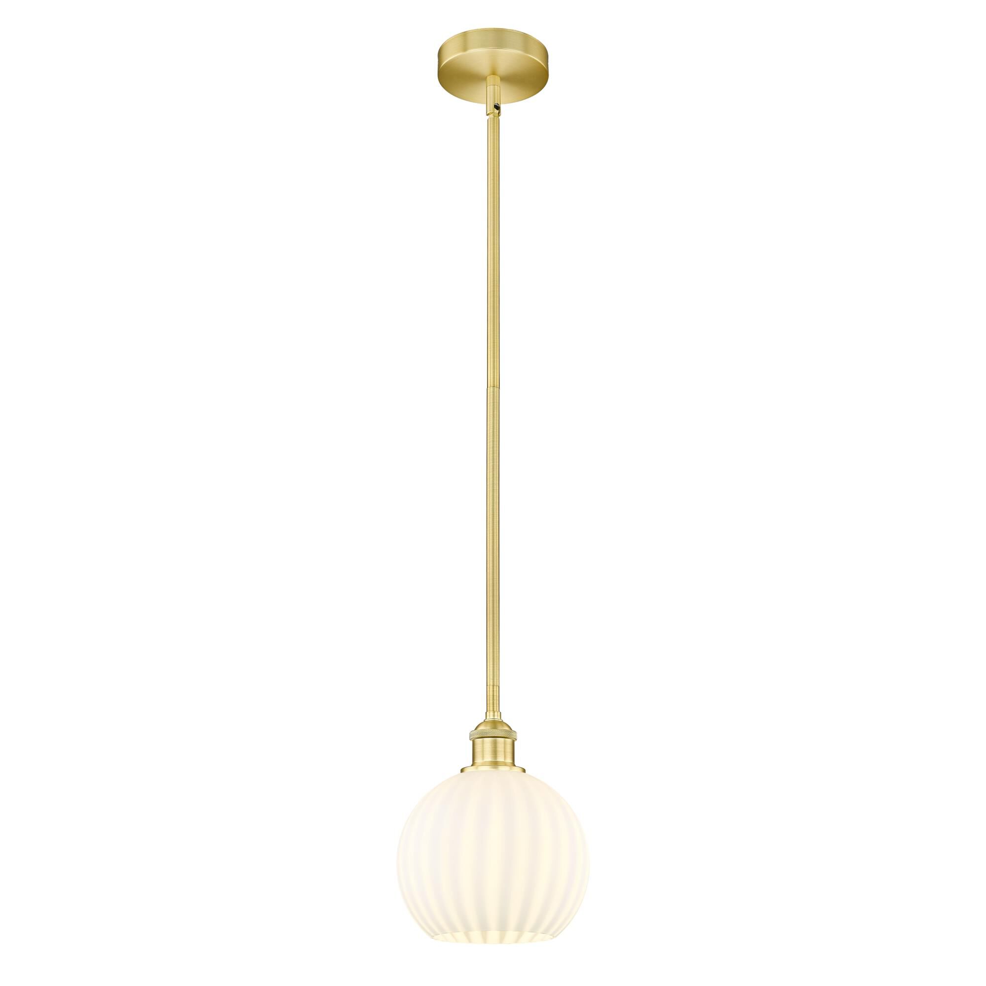Bruno Marashlian White Venetian 8 Inch Mini Pendant by Innovations Lighting