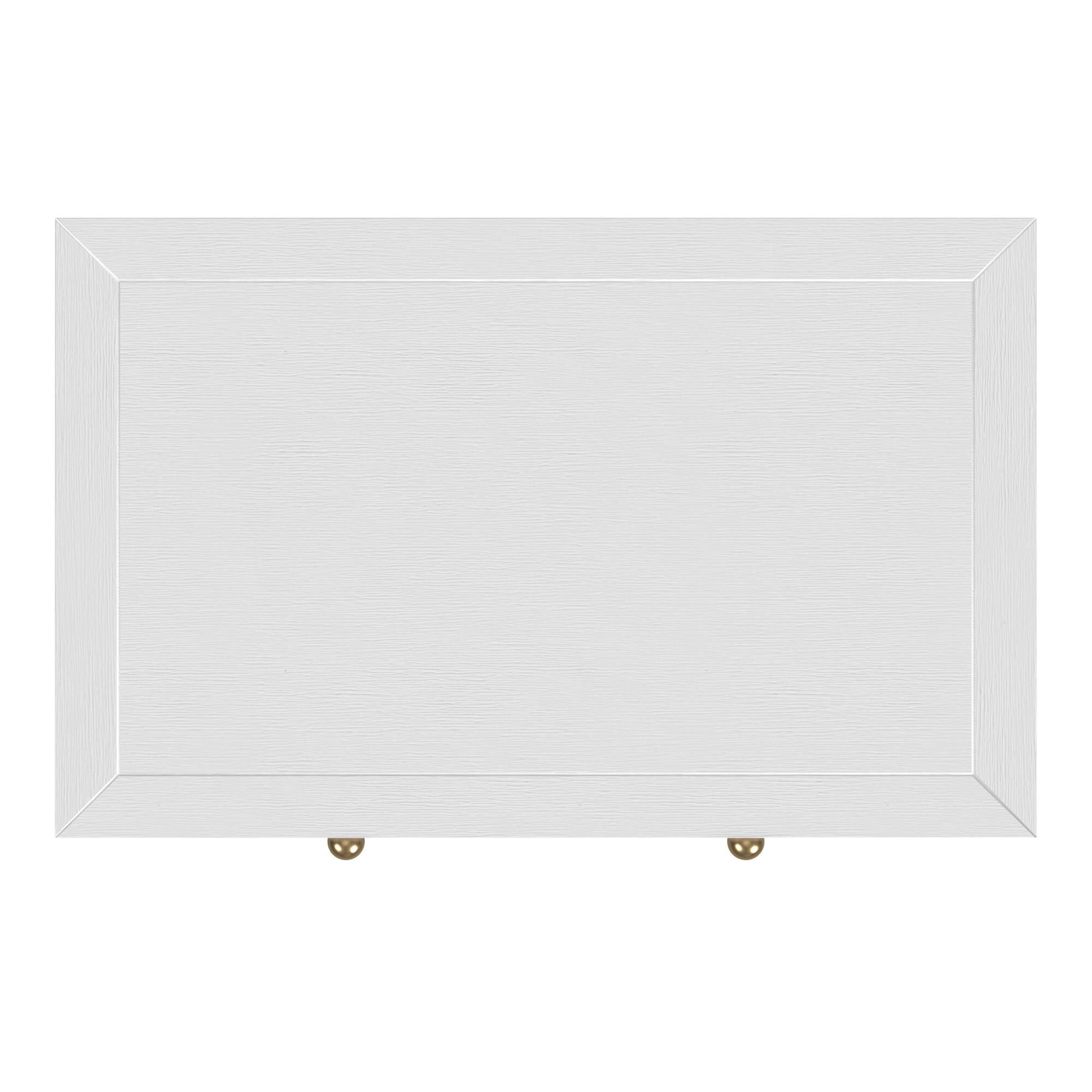 Shown in White finish