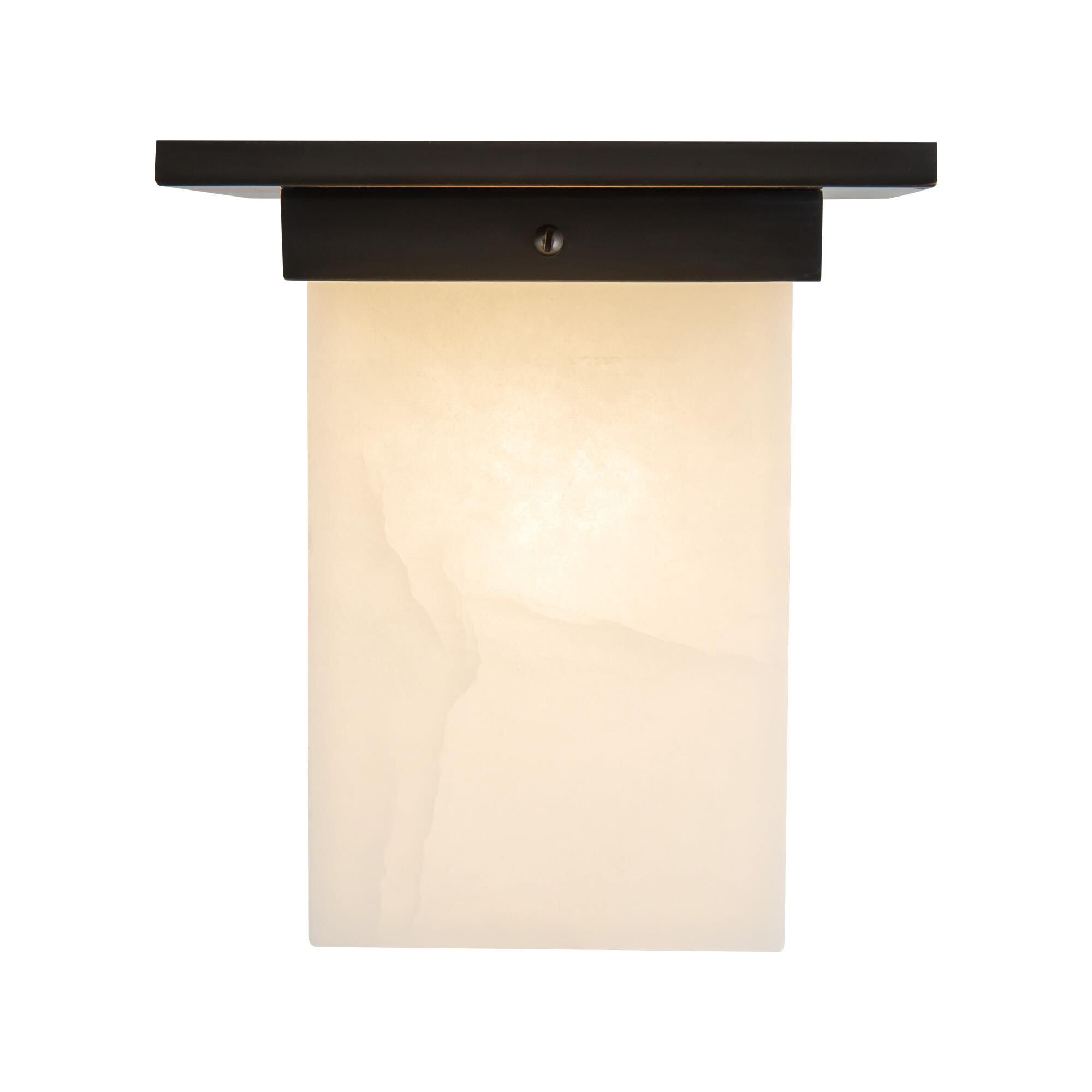 Shown in Urban Bronze finish and Alabaster glass