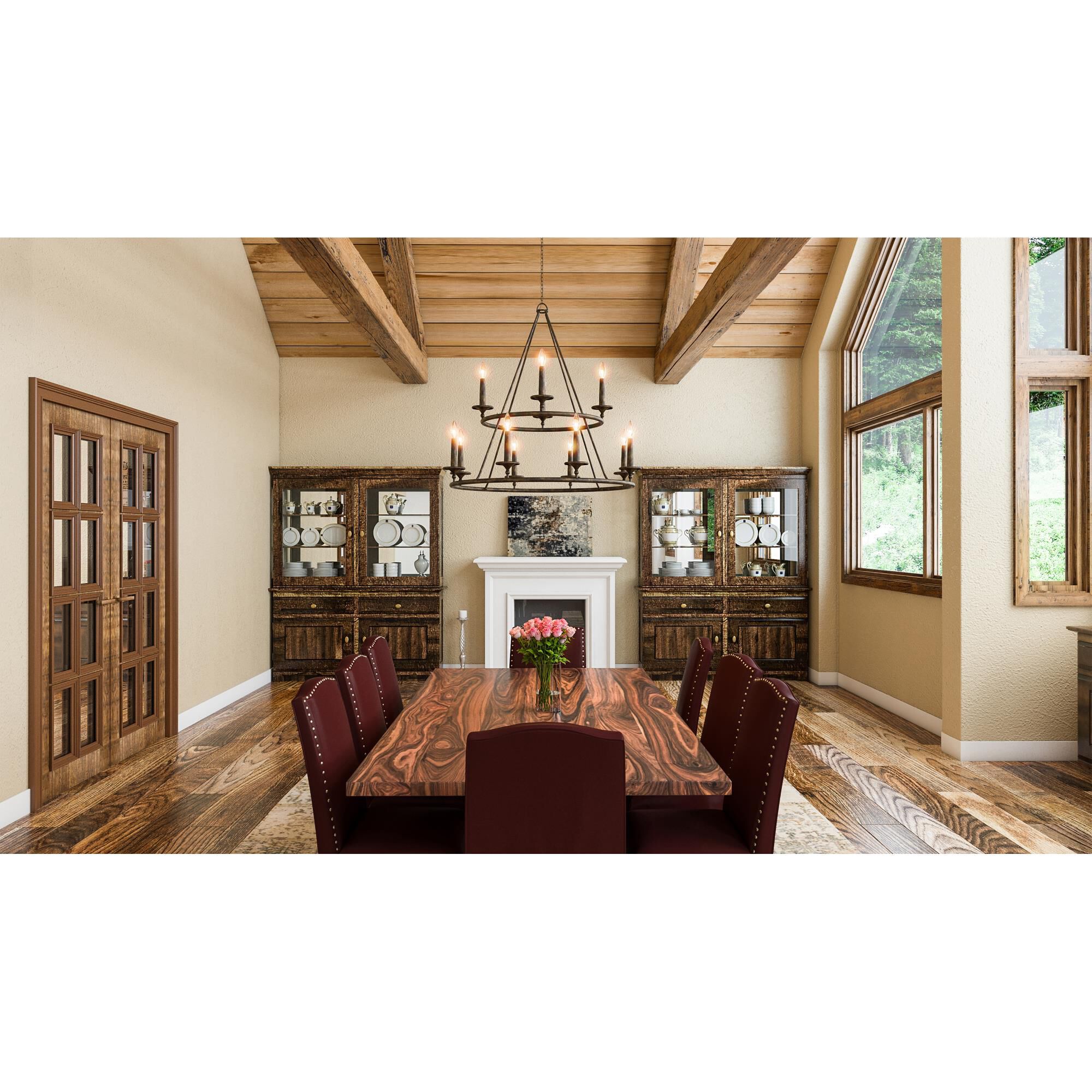 Voyager 36 Inch 12 Light Chandelier by Quoizel