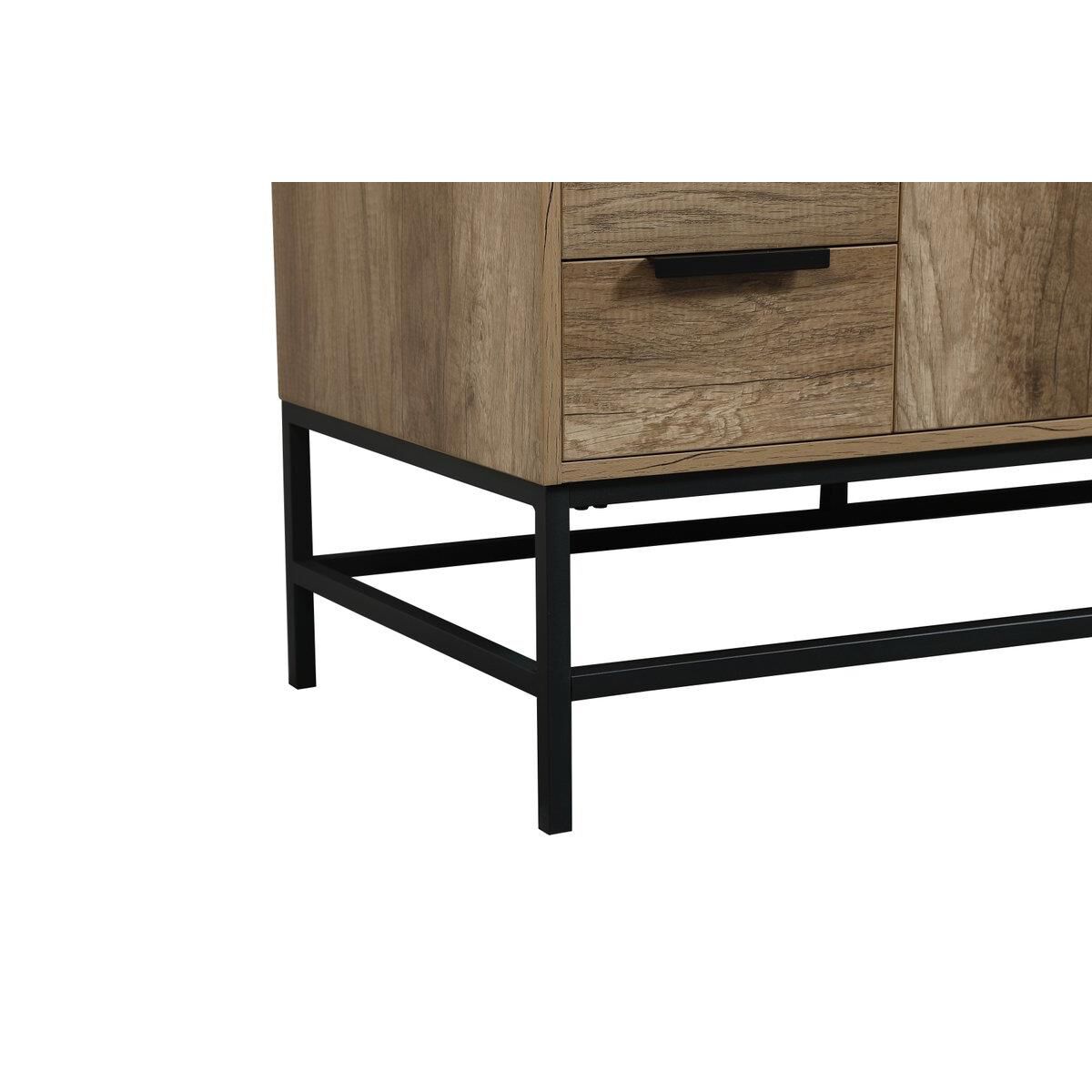 Shown in Natural Oak finish and Without Backsplash accent