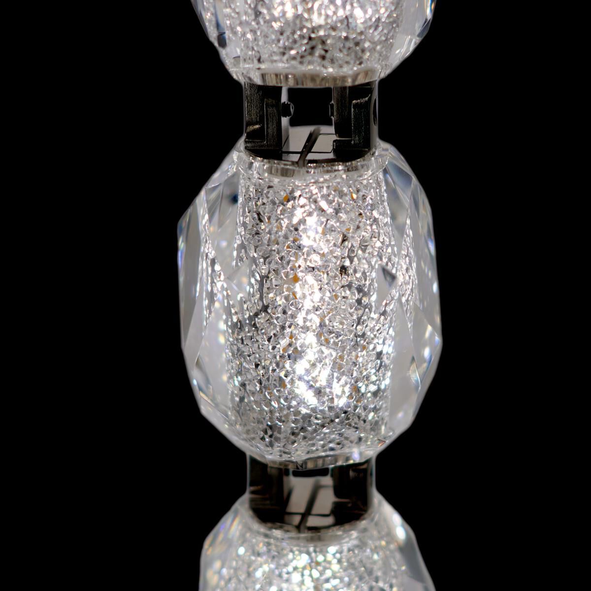 Shown in Aged Brass finish and Radiance crystal and Crystal glass
