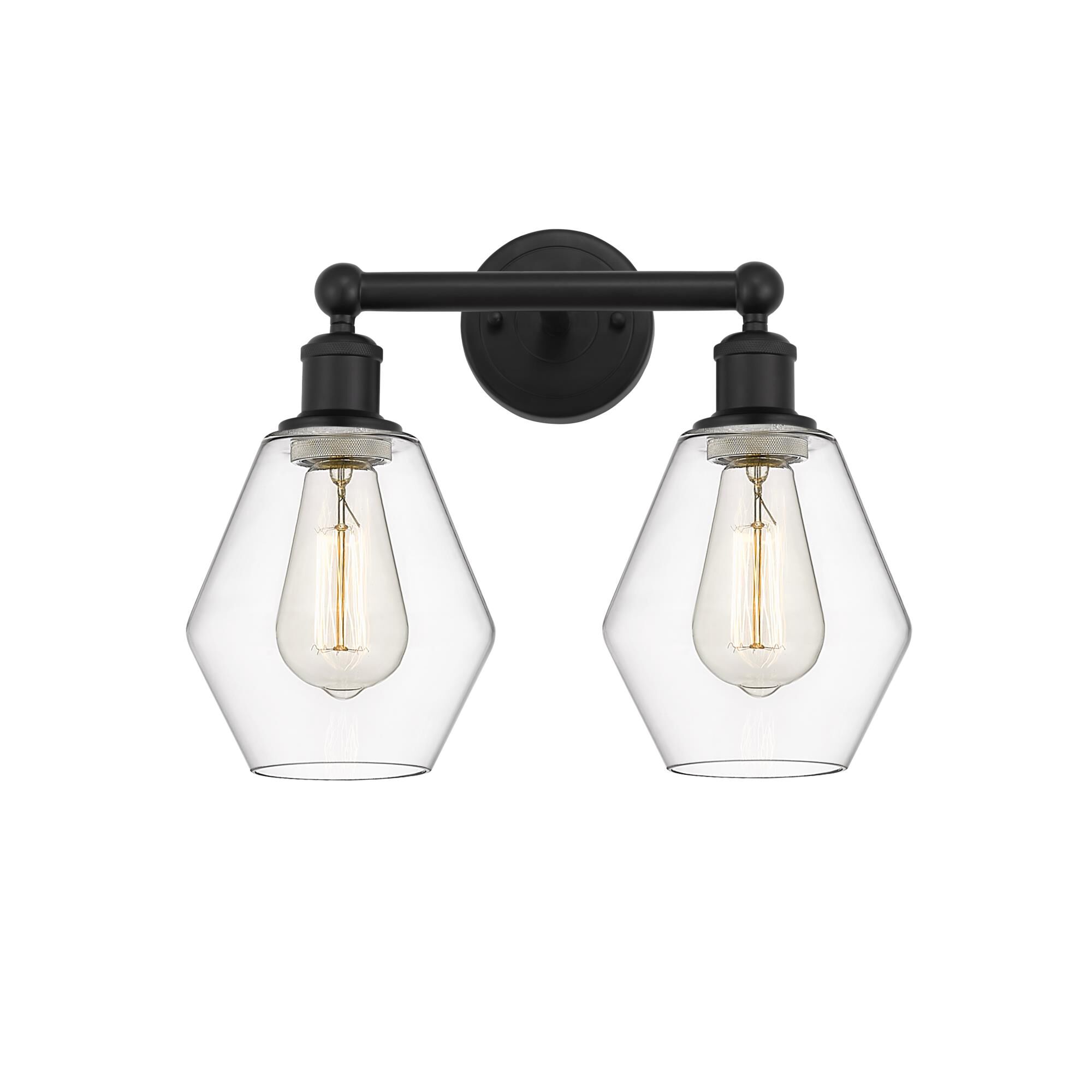 Shown in Matte Black, Clear finish and Clear glass and Clear Glass shade