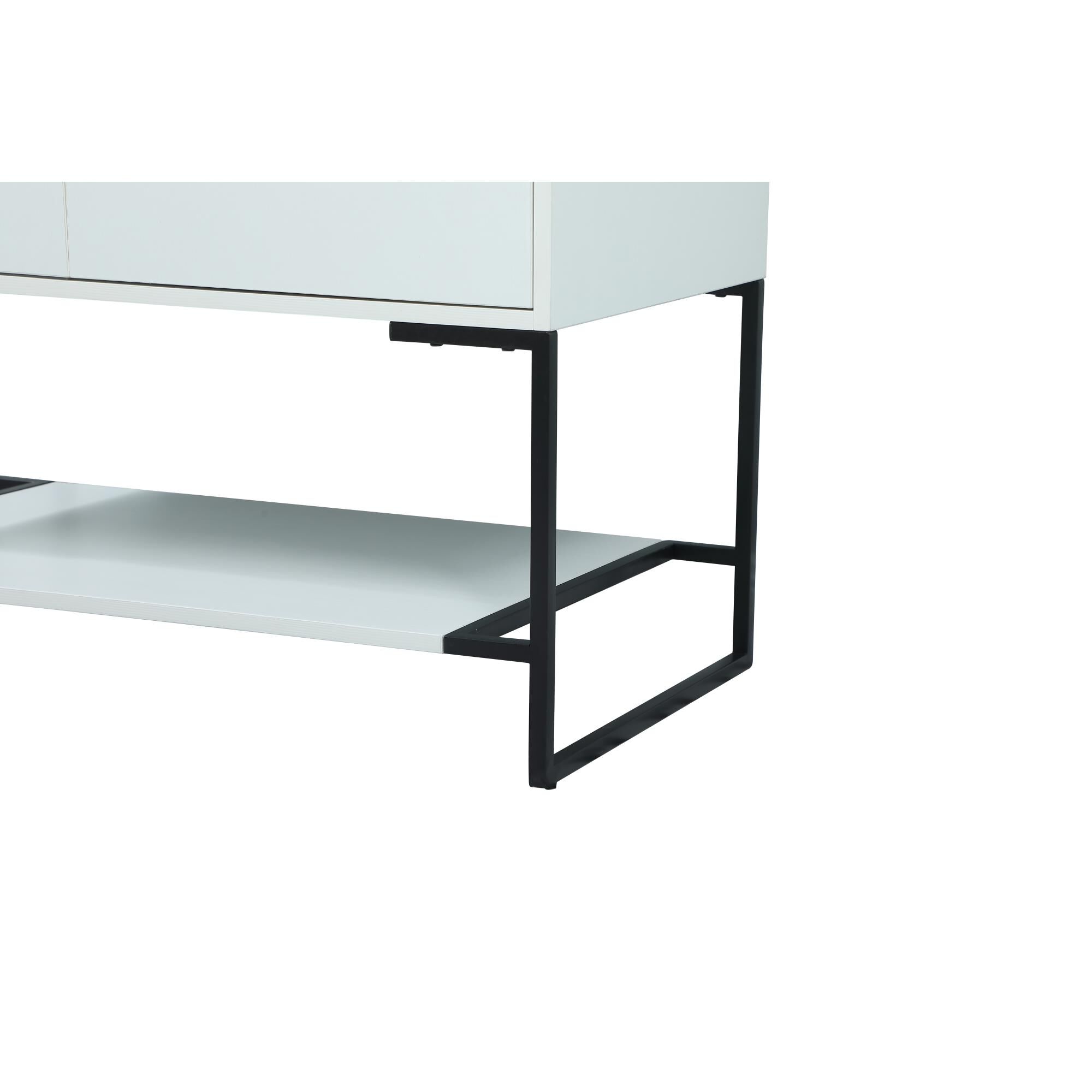 Shown in White finish