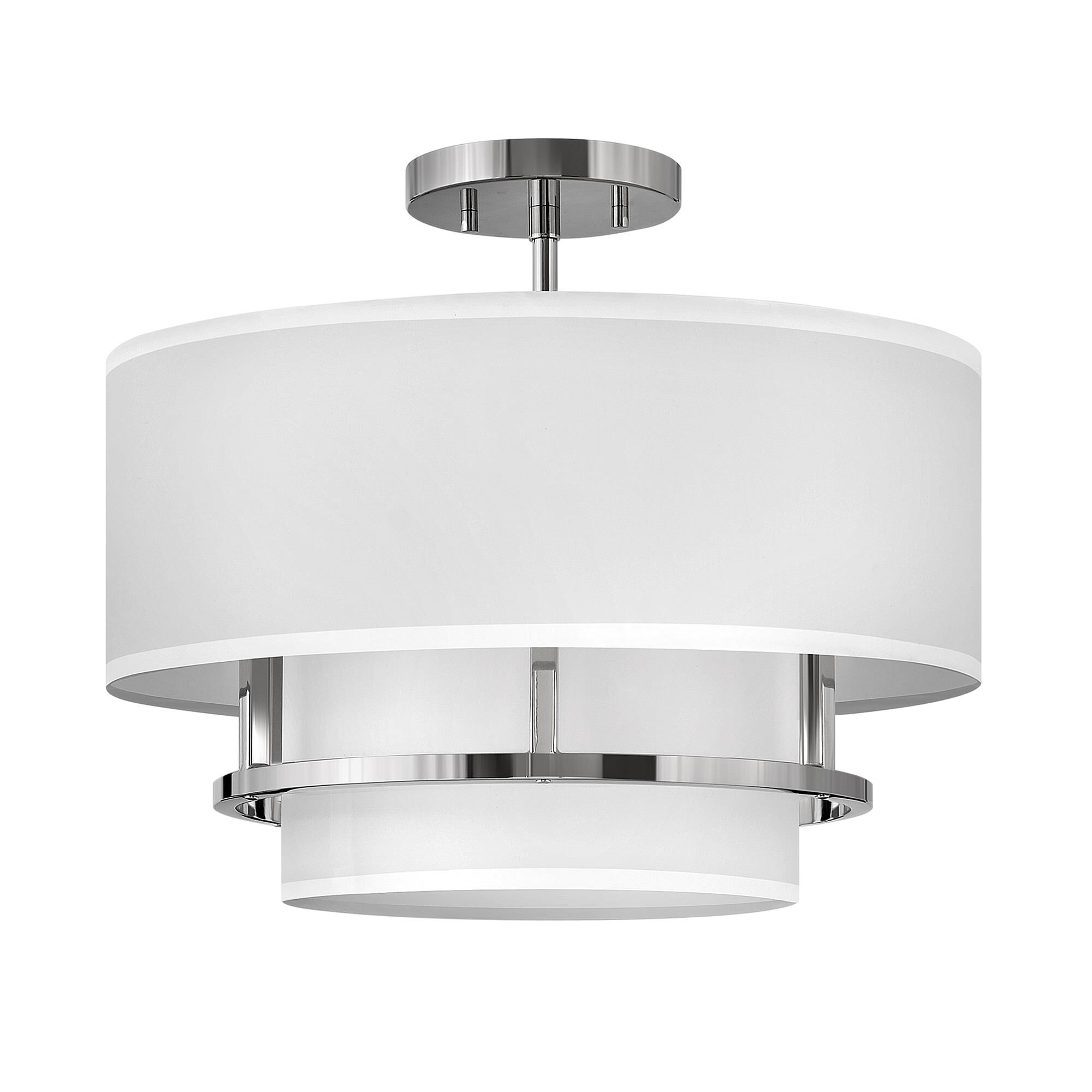 Graham 16 Inch 3 Light Semi Flush Mount,