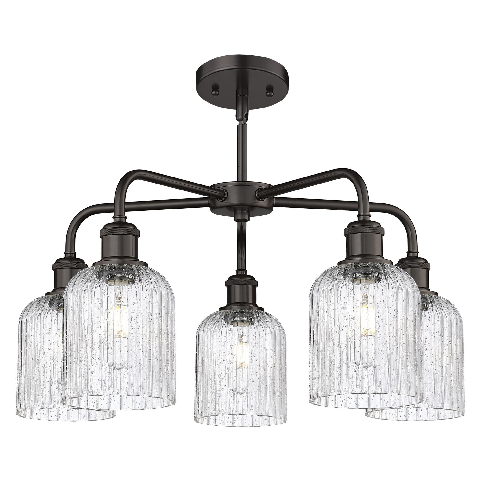 Shown in Oil Rubbed Bronze finish and Seedy shade