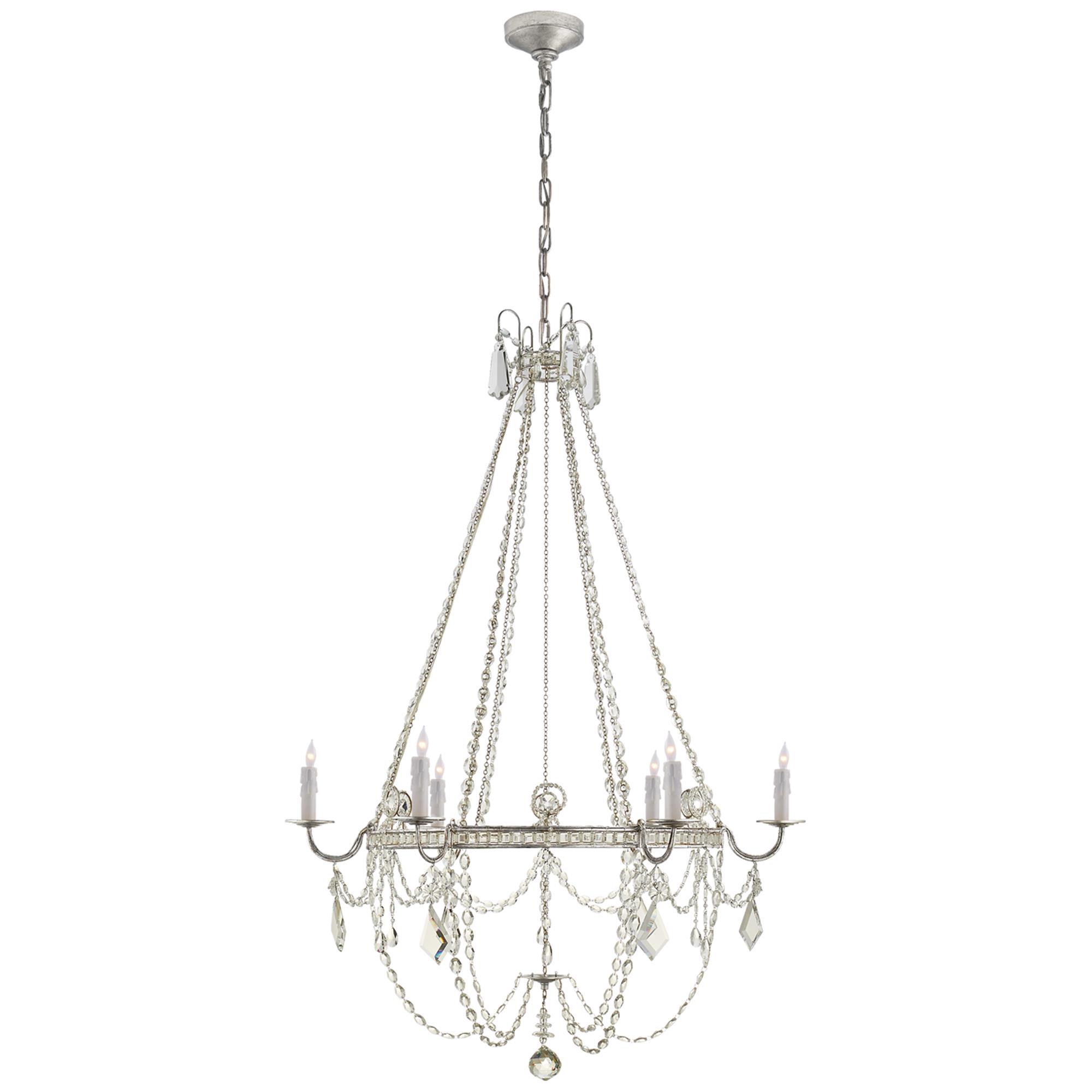 Shown in Burnished Silver Leaf finish
