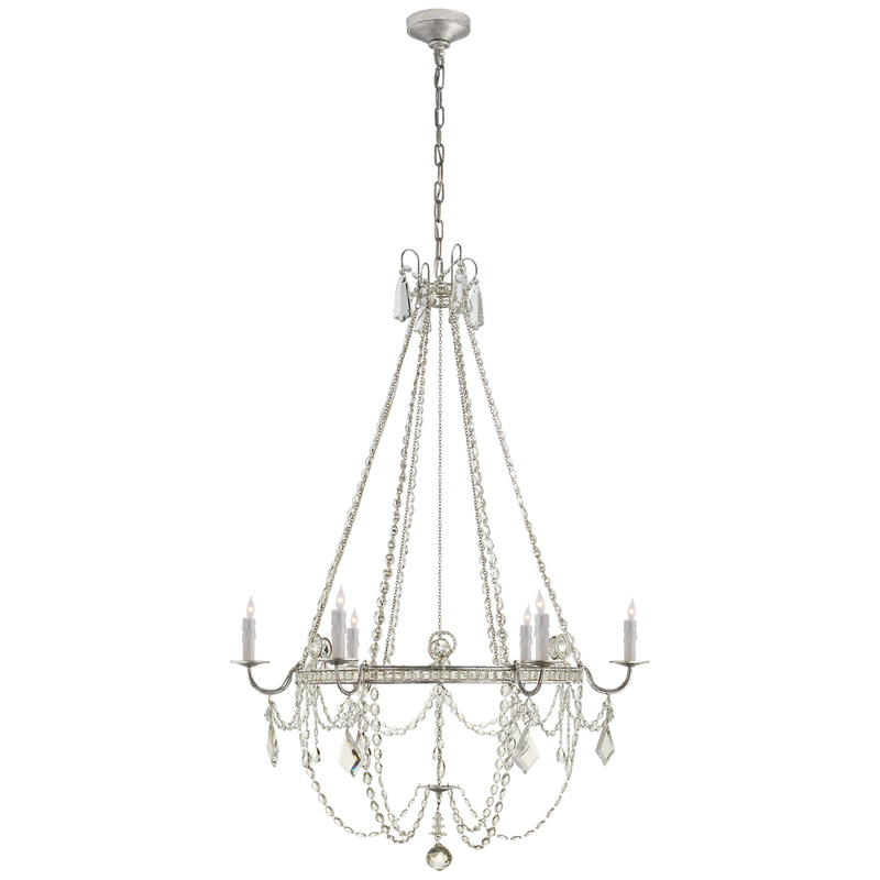 J. Randall Powers Sharon 36 Inch 6 Light Chandelier by Visual Comfort Signature Collection