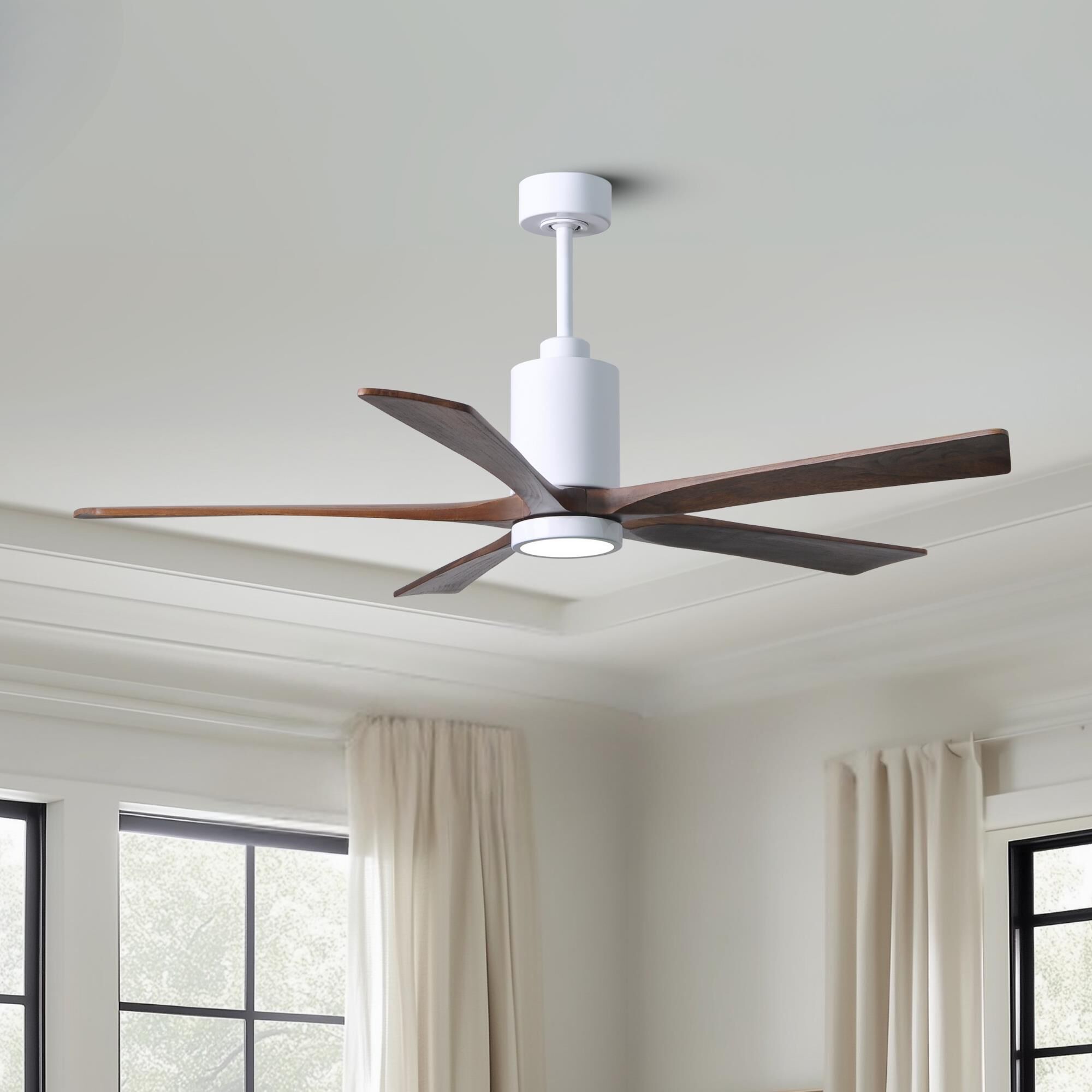 Patricia 60 Inch Ceiling Fan with Light Kit by Matthews Fan Company