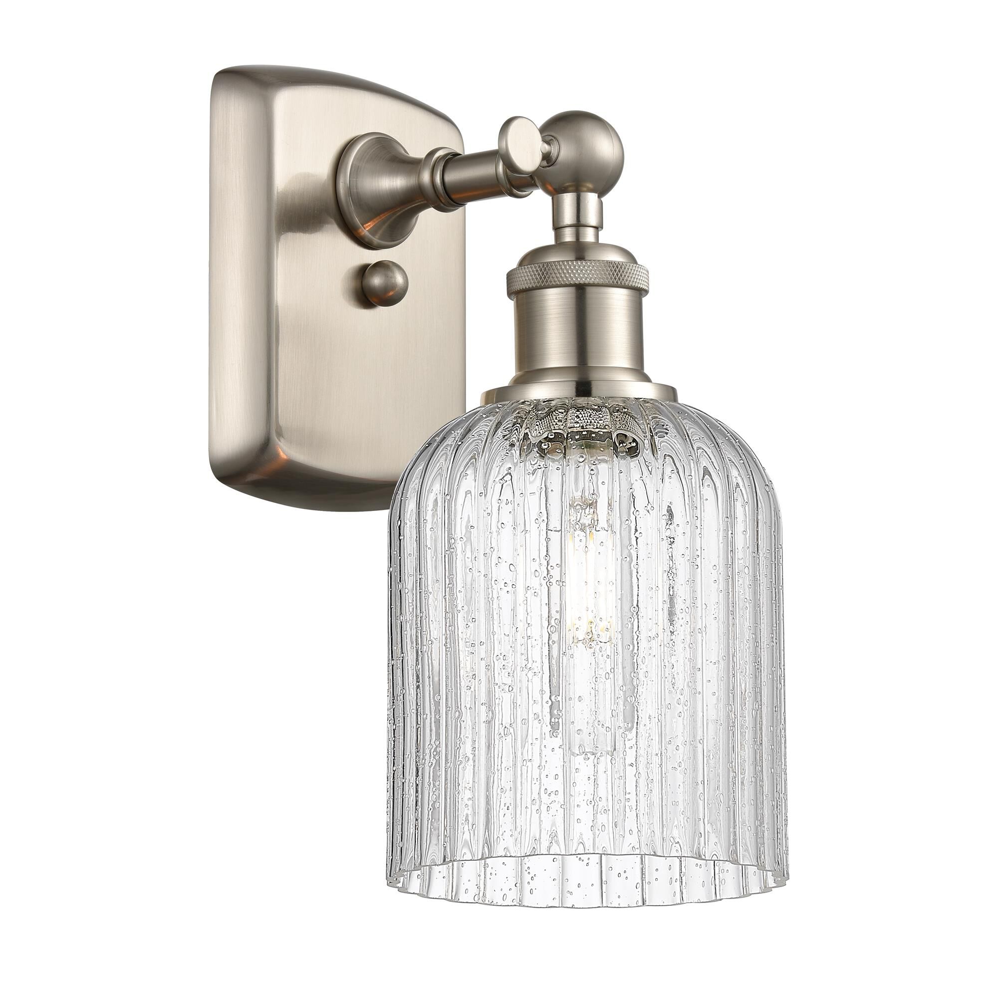 Shown in Satin Nickel finish and Seedy shade