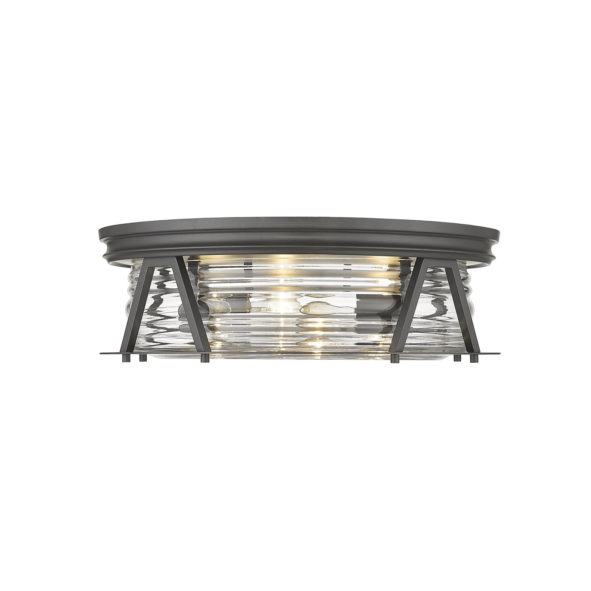 Shown in Bronze finish and Glass shade