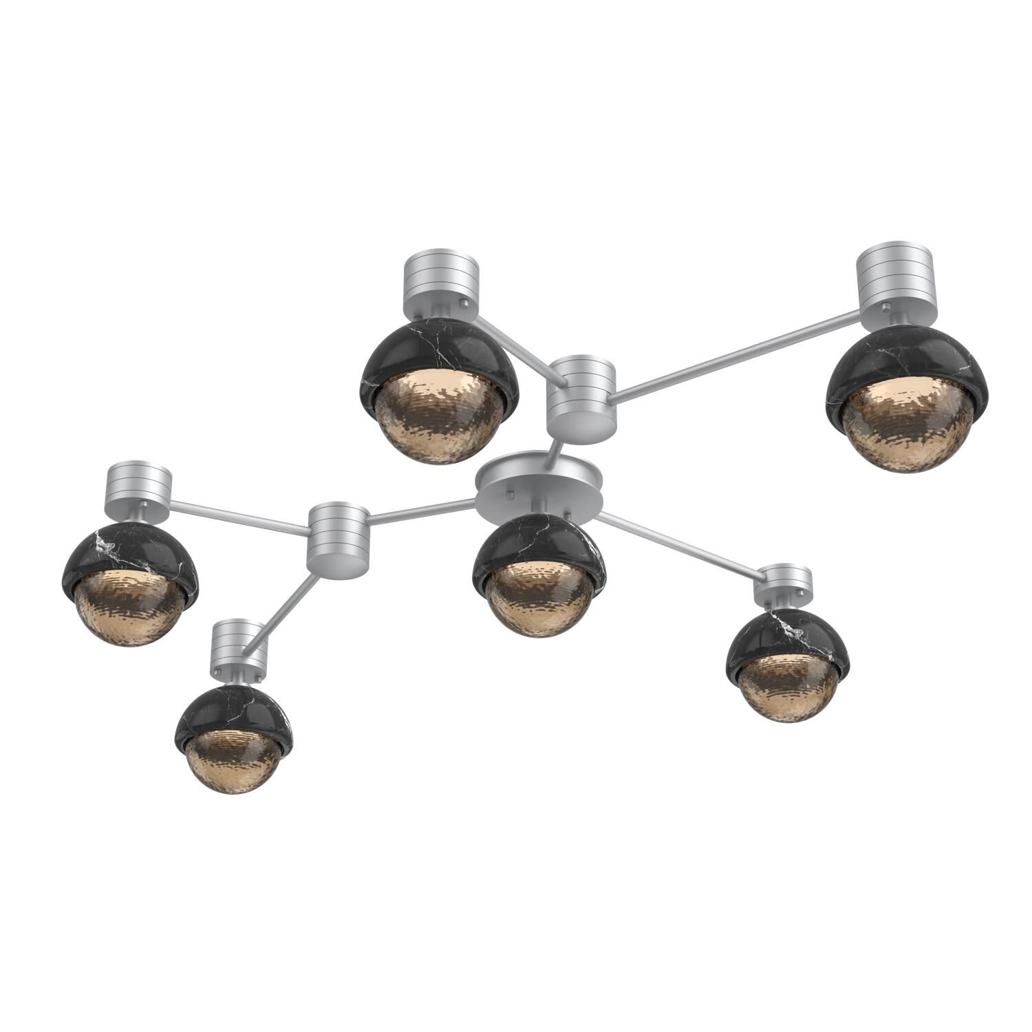 Levi Wilson Cabochon 41 Inch Flush Mount by Hammerton Studio