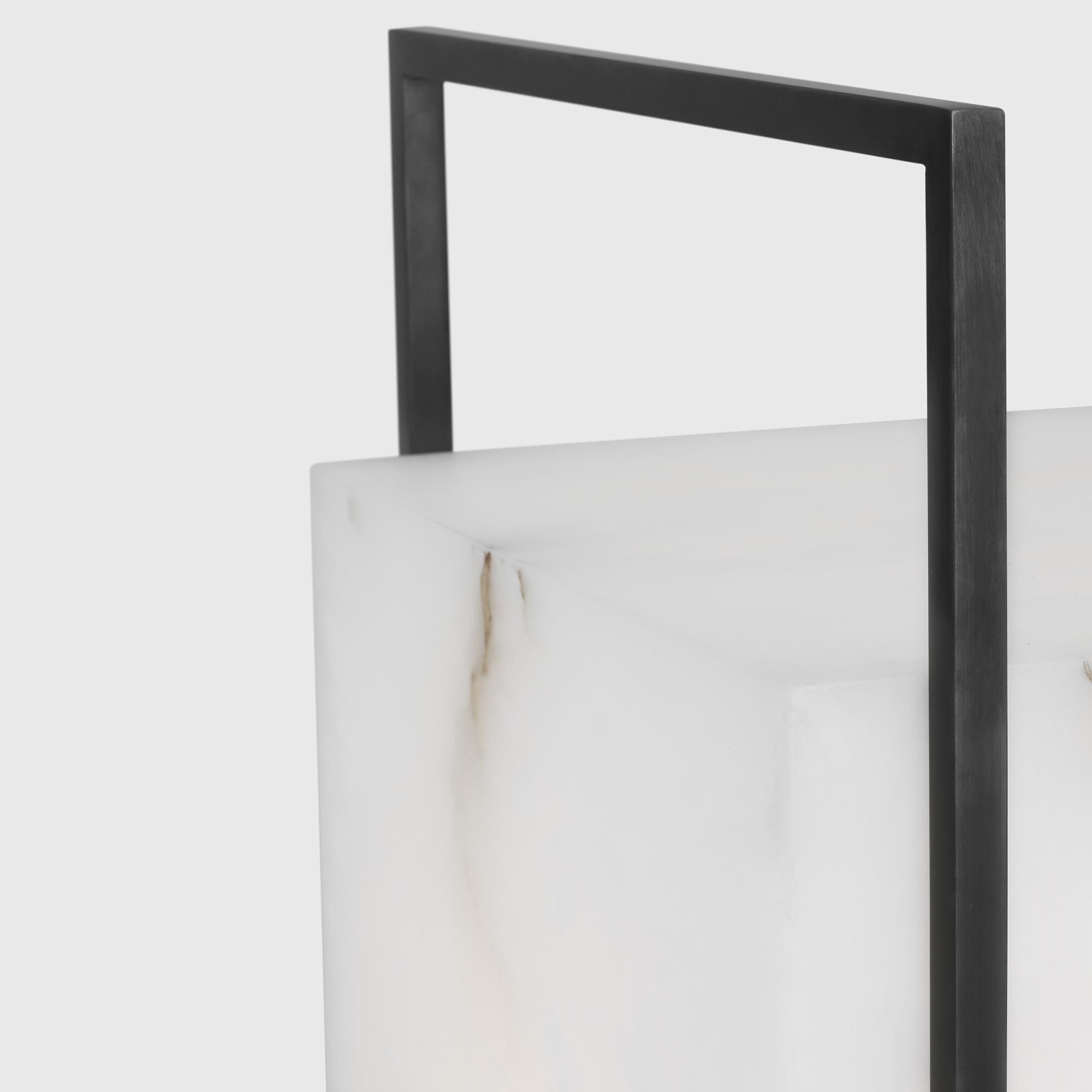 Shown in Bronze finish and Alabaster shade