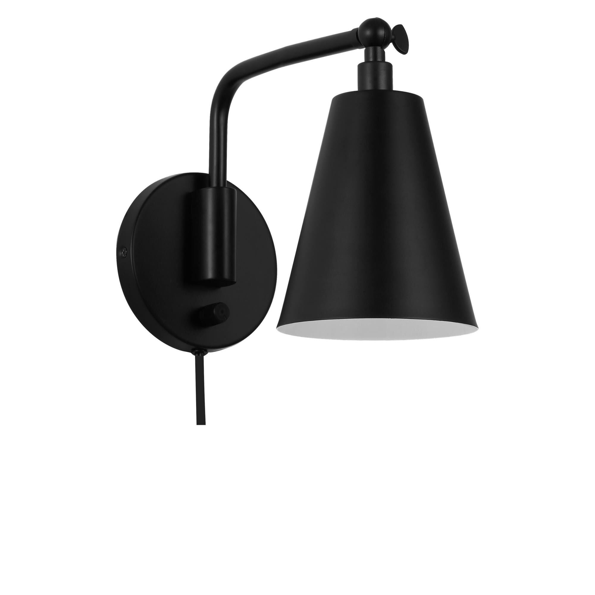 Shown in Midnight Black finish and Steel shade