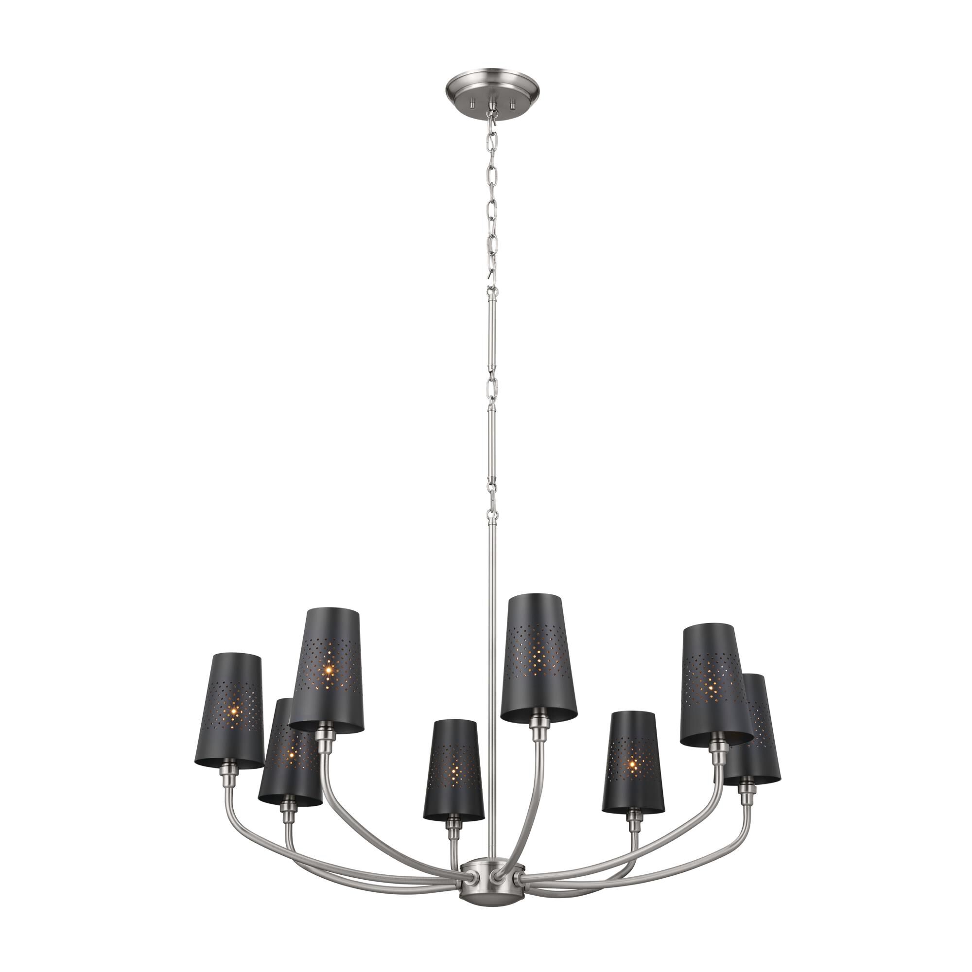 Shown in Classic Pewter finish and Metal and Bell shade