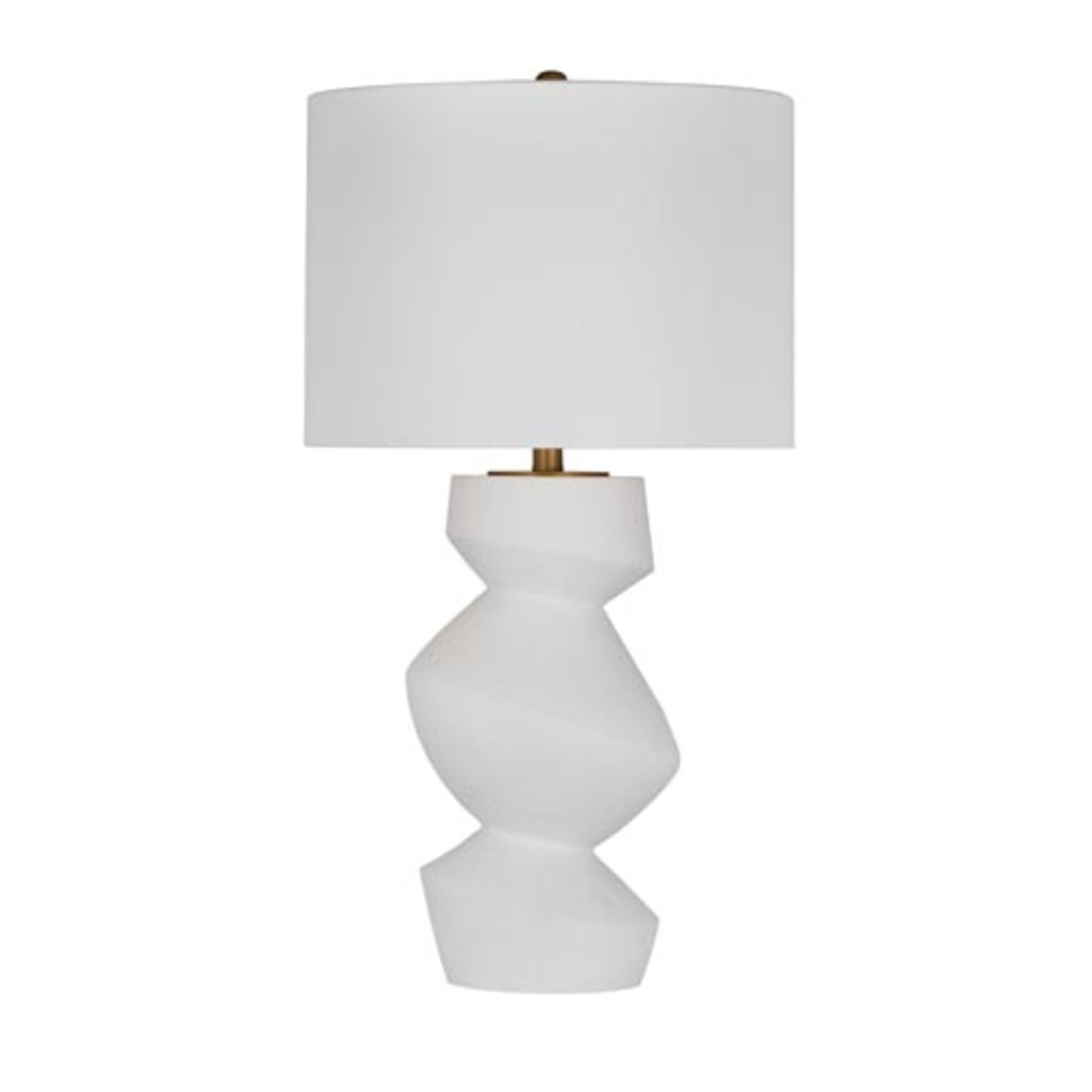 Shown in White finish and White shade