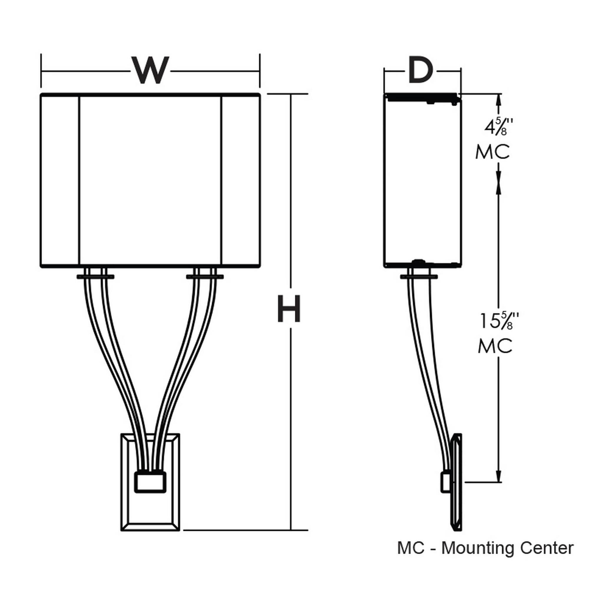 Shown in Oakley Bronze finish and White Linen Fabric shade