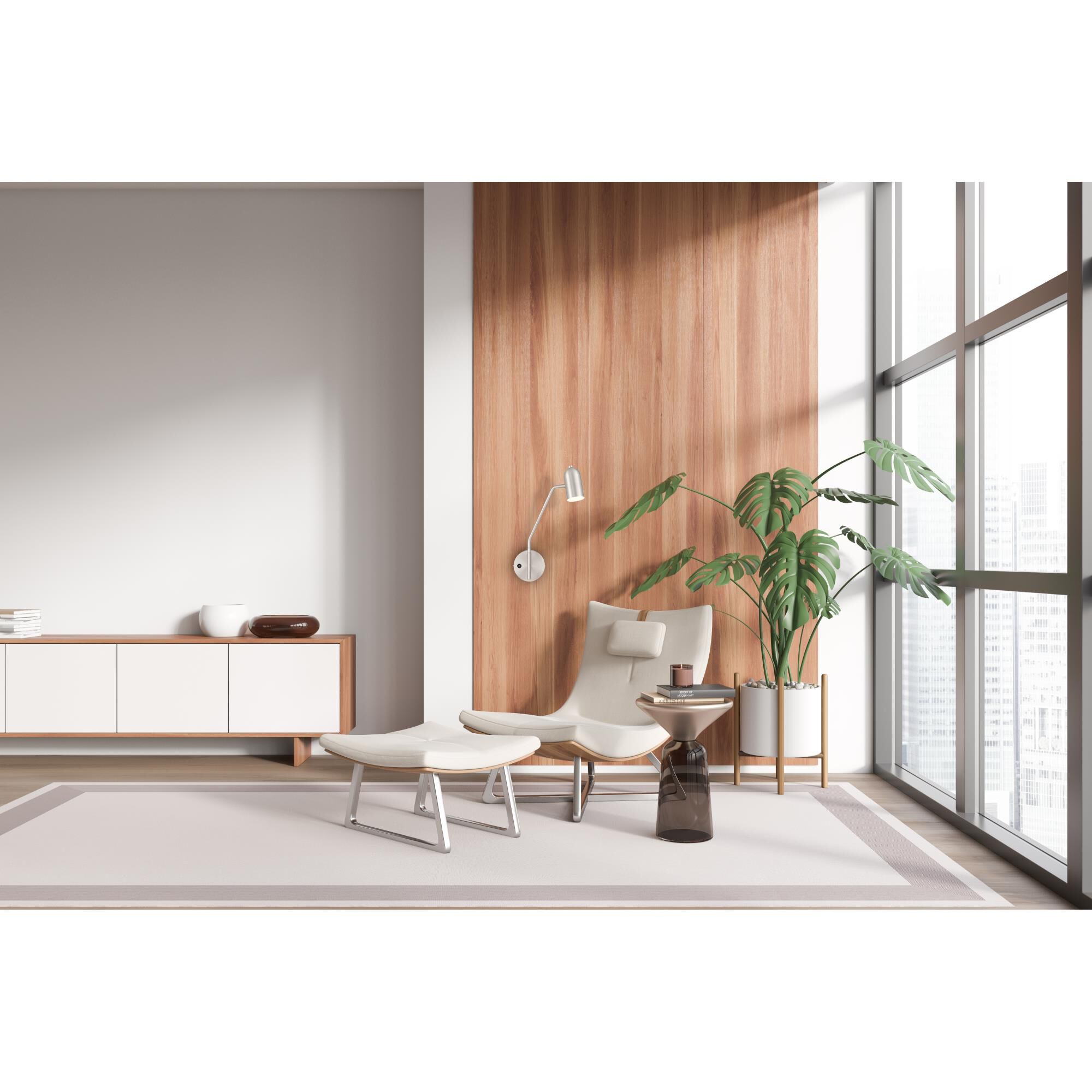 Shown in Brushed Steel finish