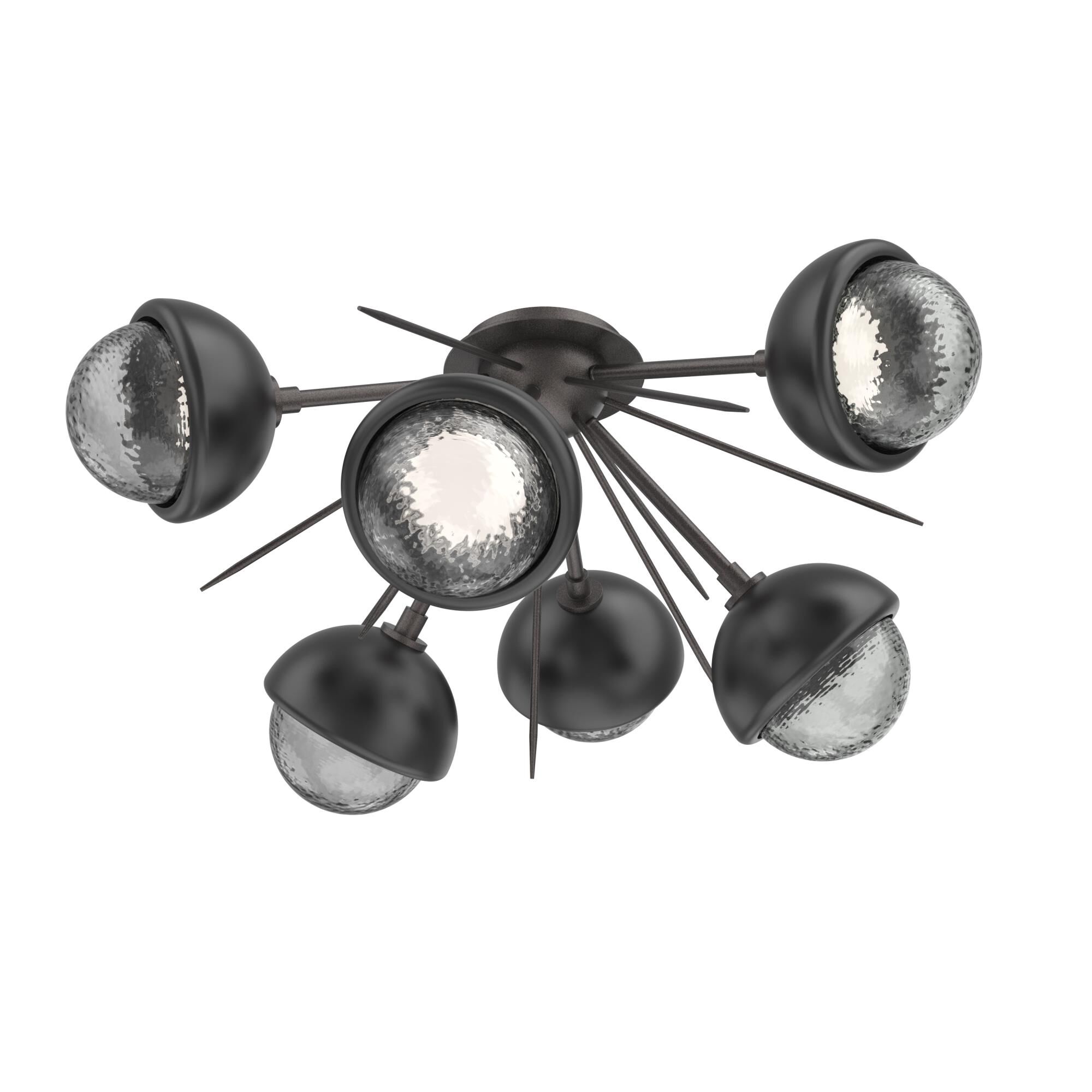 Levi Wilson Cabochon 28 Inch Semi Flush Mount by Hammerton Studio