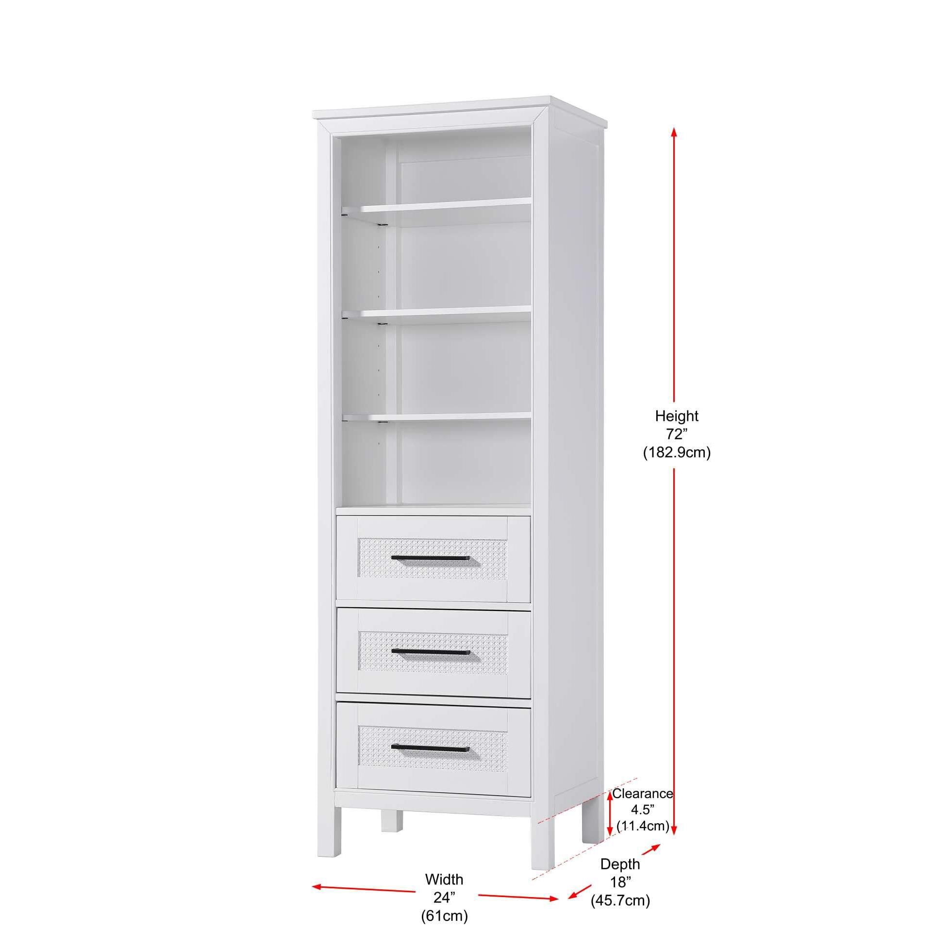 Shown in White finish