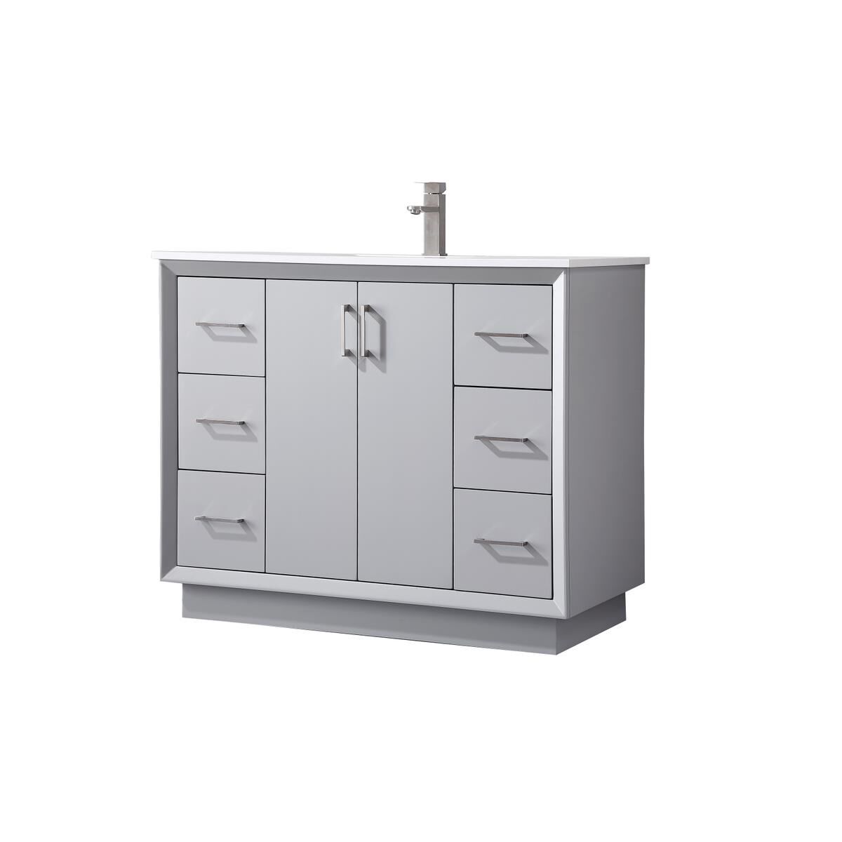 Shown in Grey finish