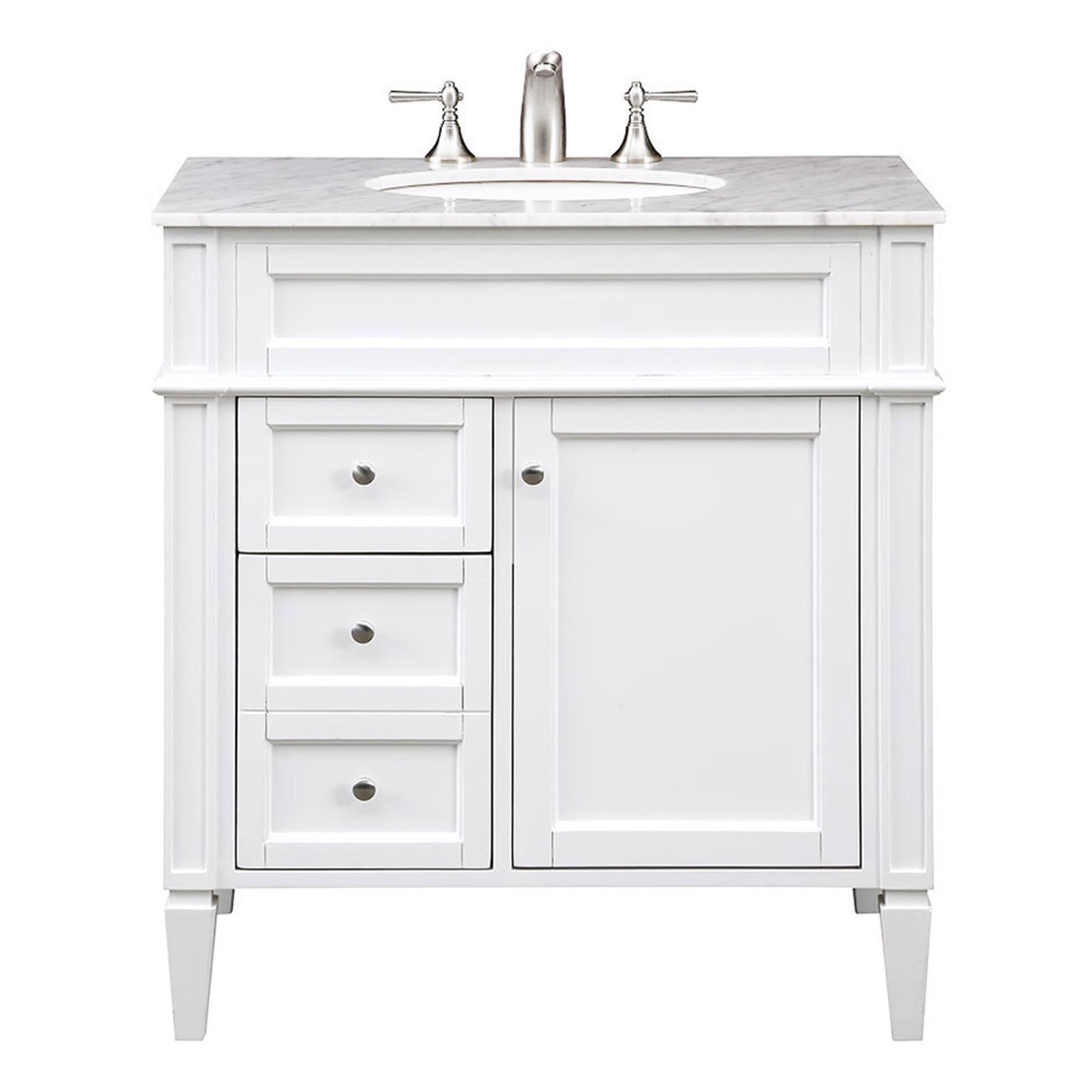 Shown in White finish