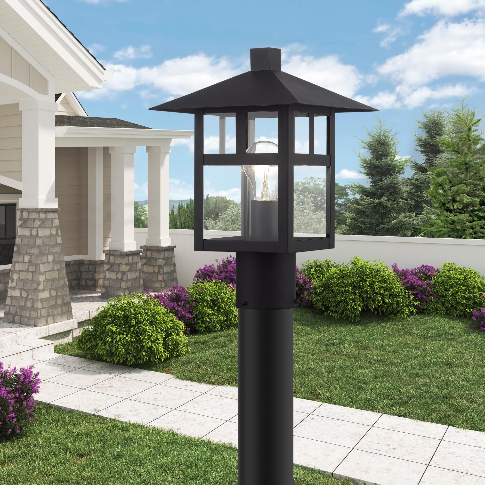 Crestlake 14 Inch Outdoor Post Lamp by Livex Lighting
