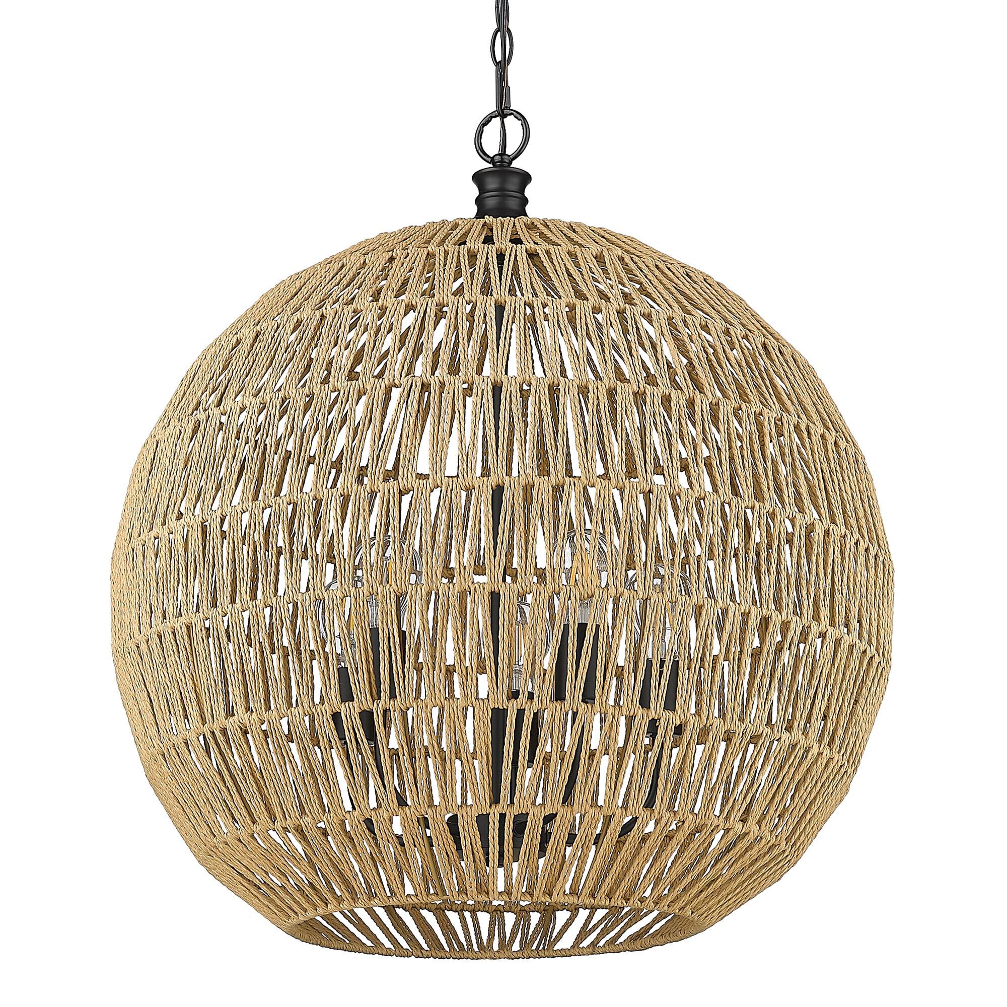Florence 25 Inch Large Pendant by Golden Lighting