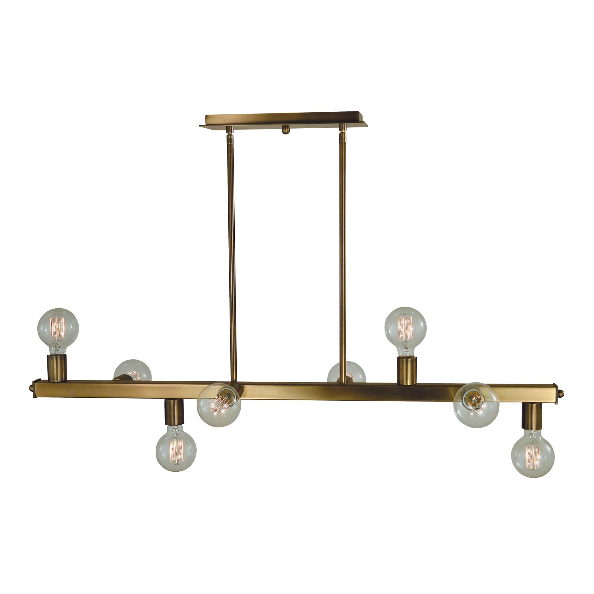 Heloise 40 Inch 8 Light Linear Suspension Light by Framburg