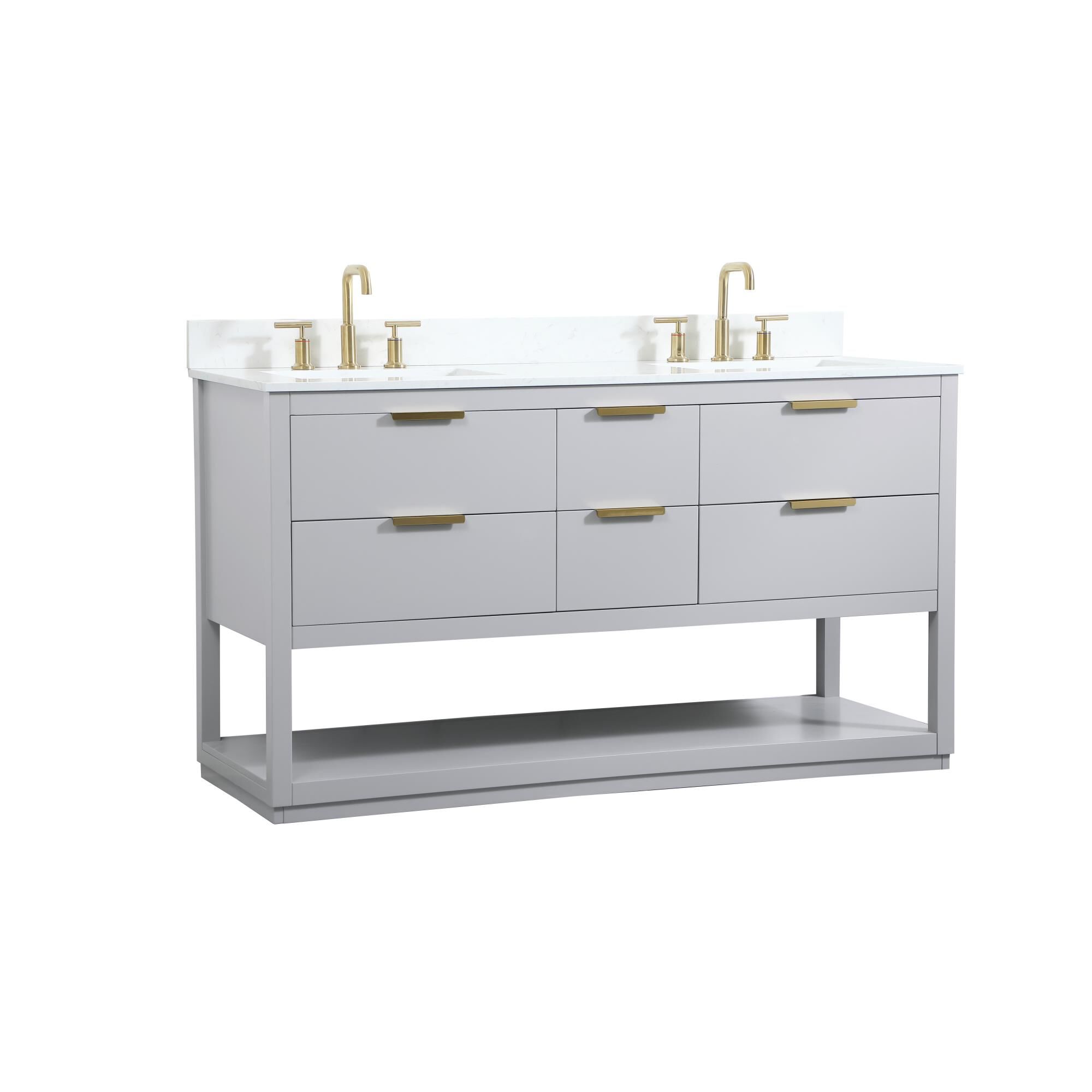 Larkin 60 Inch Bath Vanity by Elegant Decor