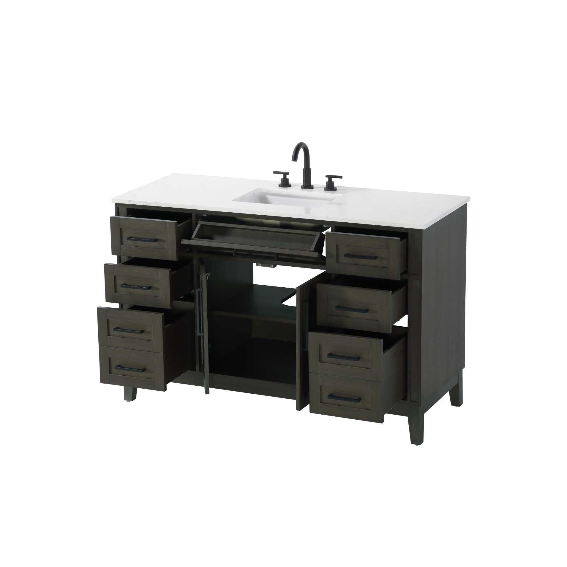 Virginia 54 Inch Bath Vanity by Elegant Decor