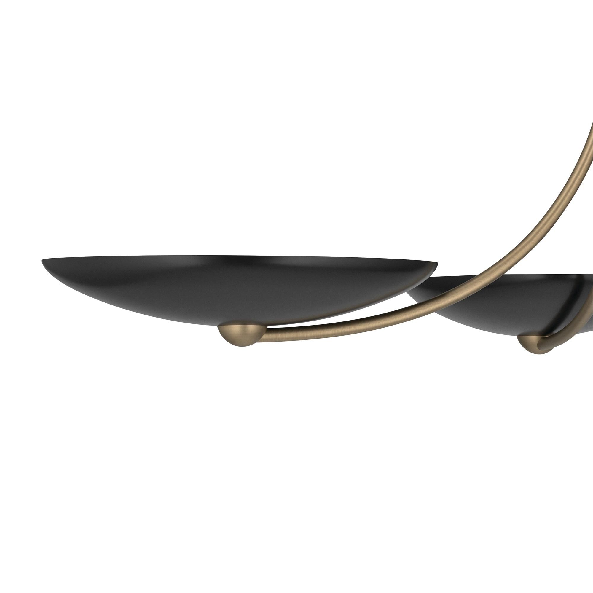 Shown in Champagne Bronze finish and Champagne Bronze and Black shade