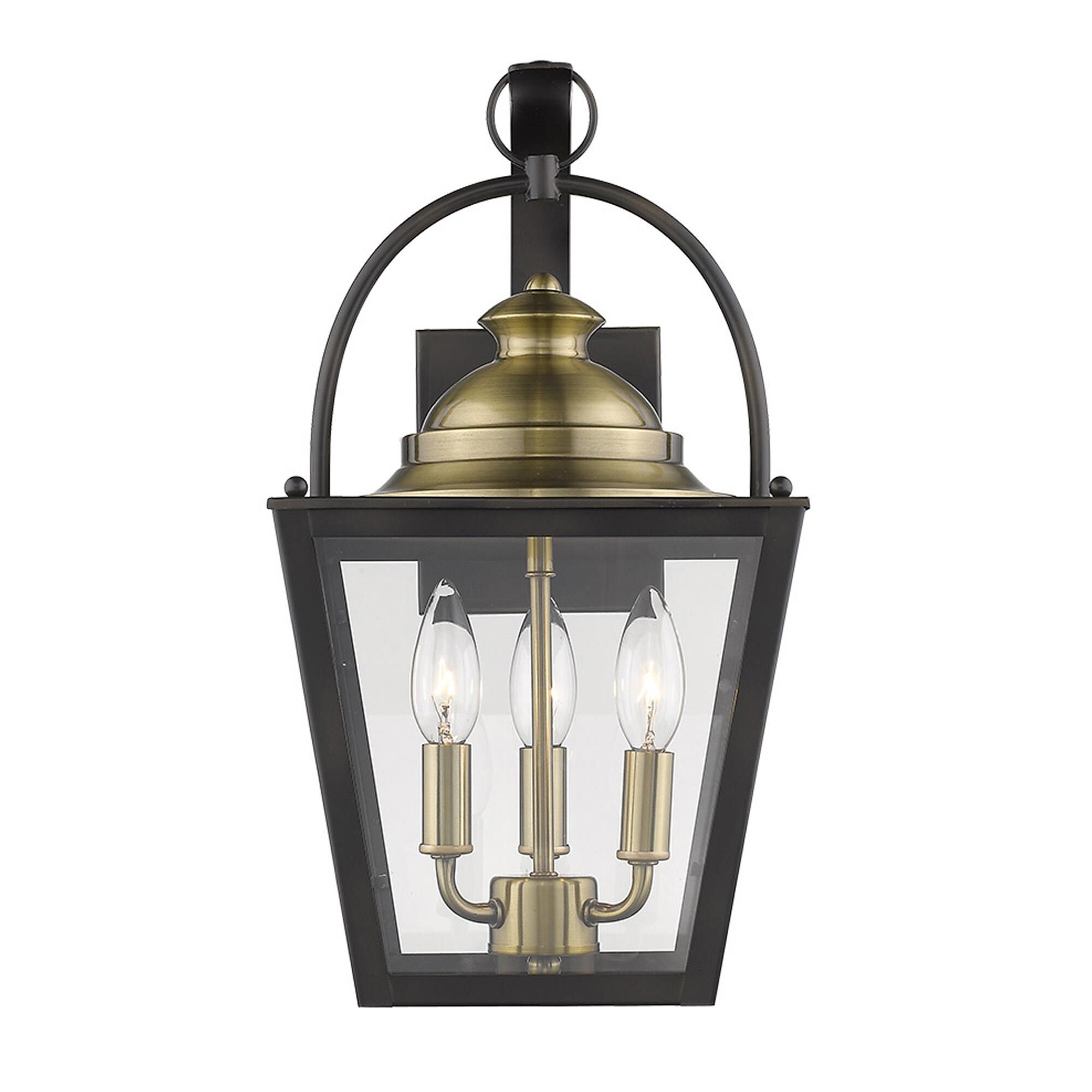 Shown in Oil-Rubbed Bronze finish and Clear glass and Clear, Glass Panes shade