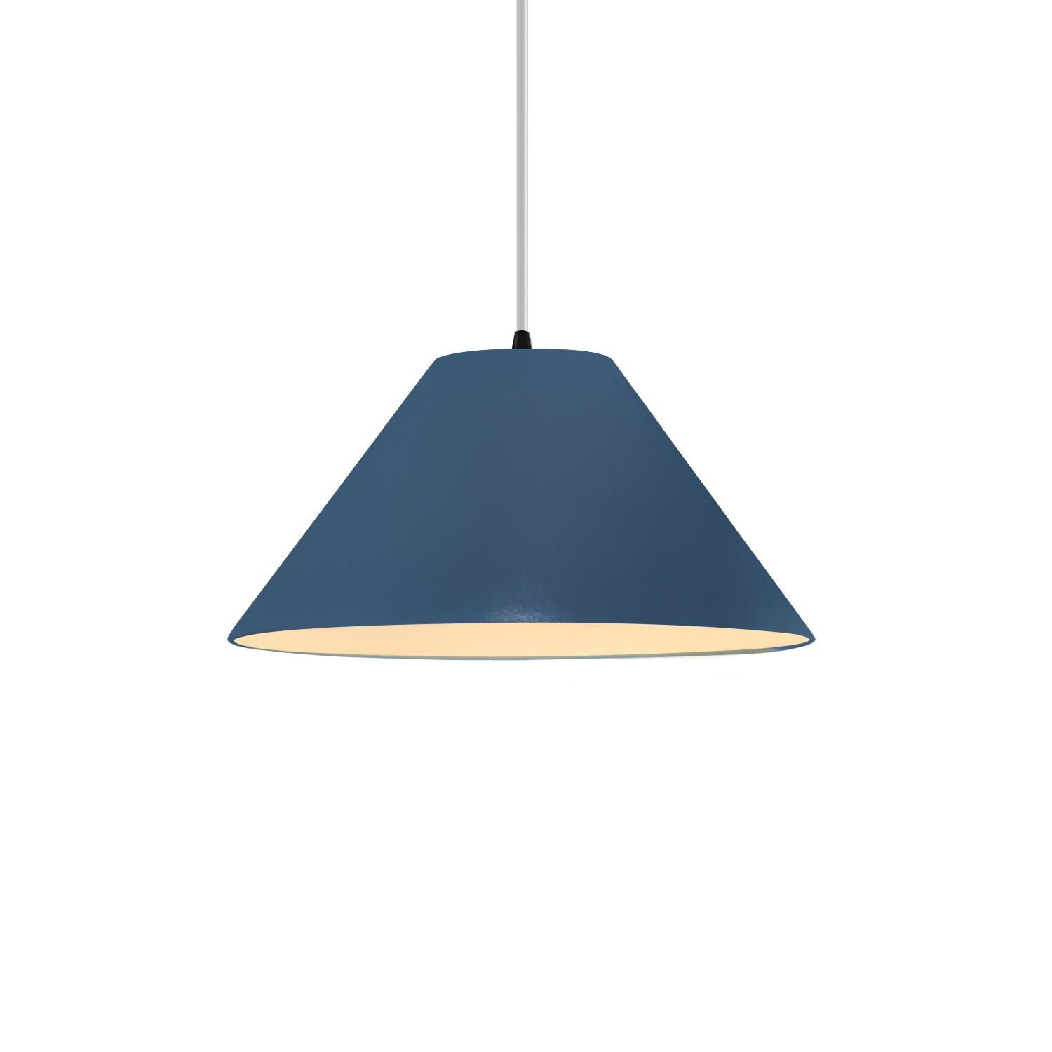 Shown in Matte Black finish and Midnight Sky with Matte White Internal shade