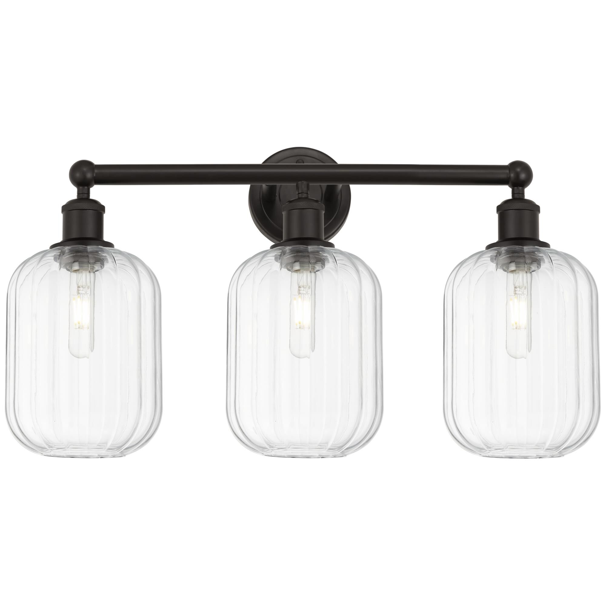 Shown in Oil Rubbed Bronze finish and Clear glass