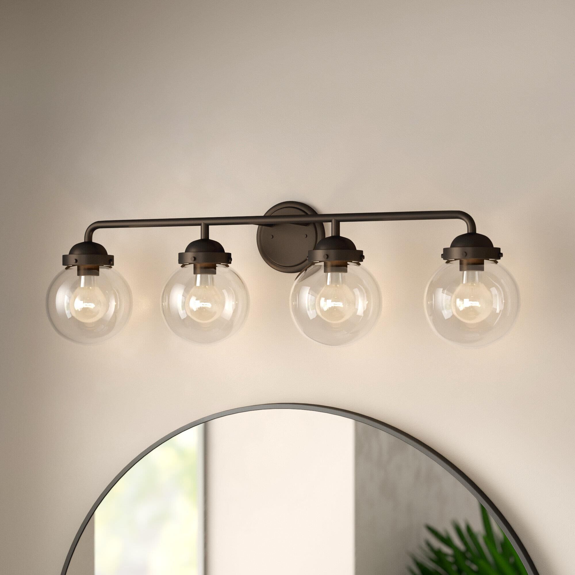 Knoll 33 Inch 4 Light Bath Vanity Light by Designers Fountain