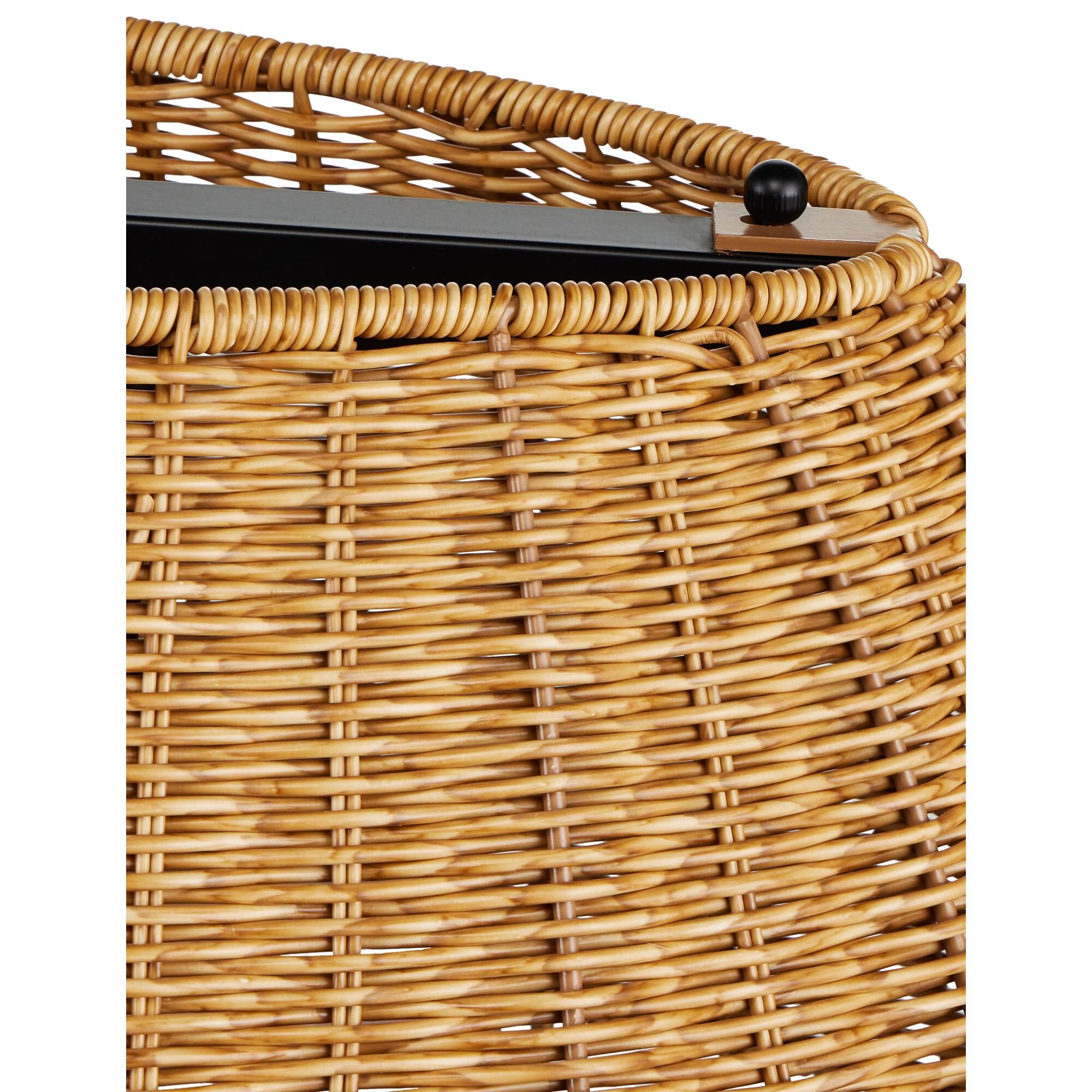 Shown in Natural, Black and Frosted White finish and Natural Faux Sea Grass shade