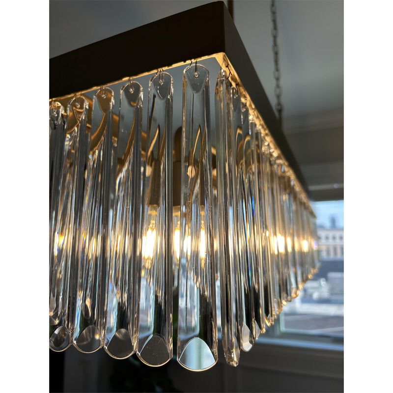 Emory Medium Linear Chandelier by Crystorama