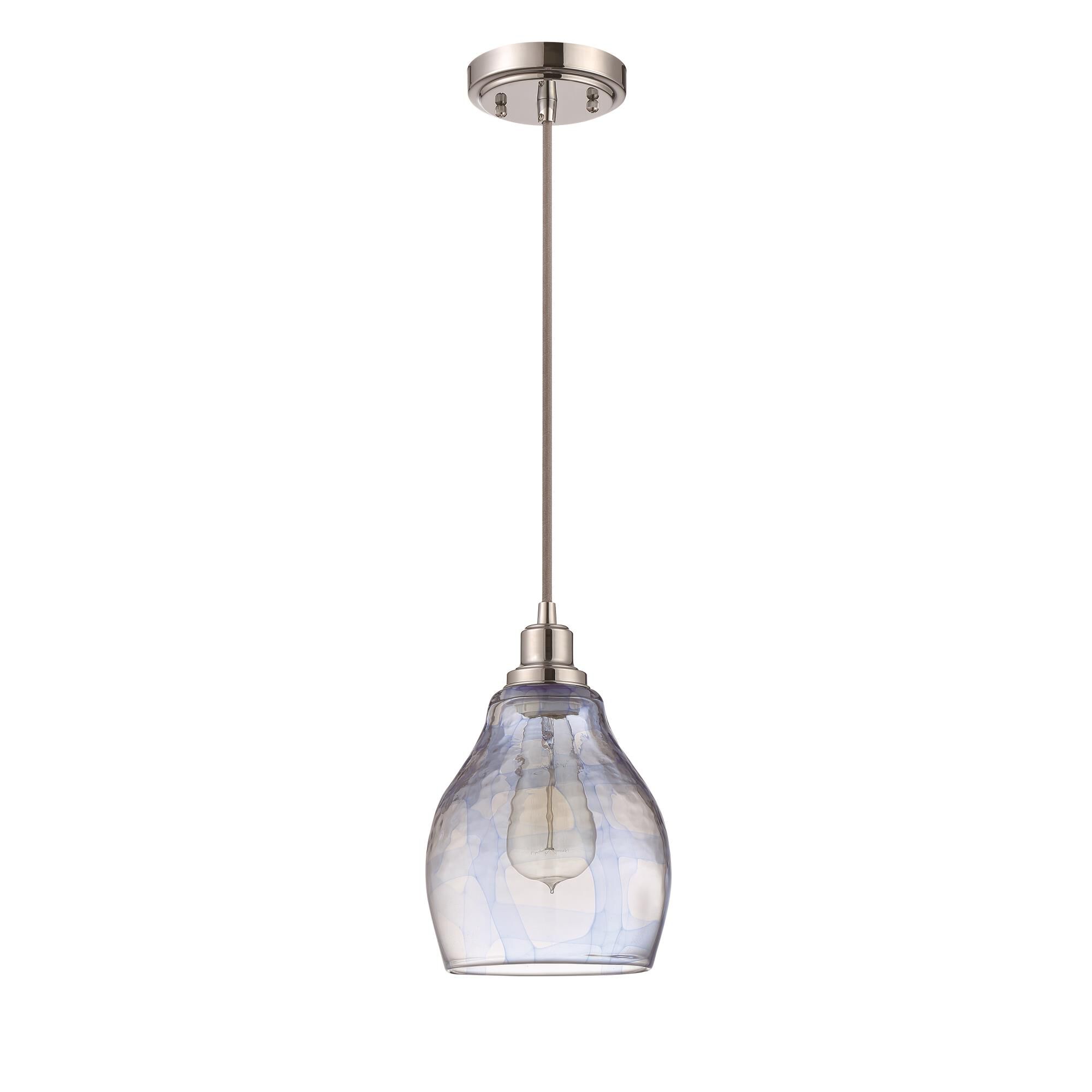 Shown in Chrome finish and Yes glass and Yes shade