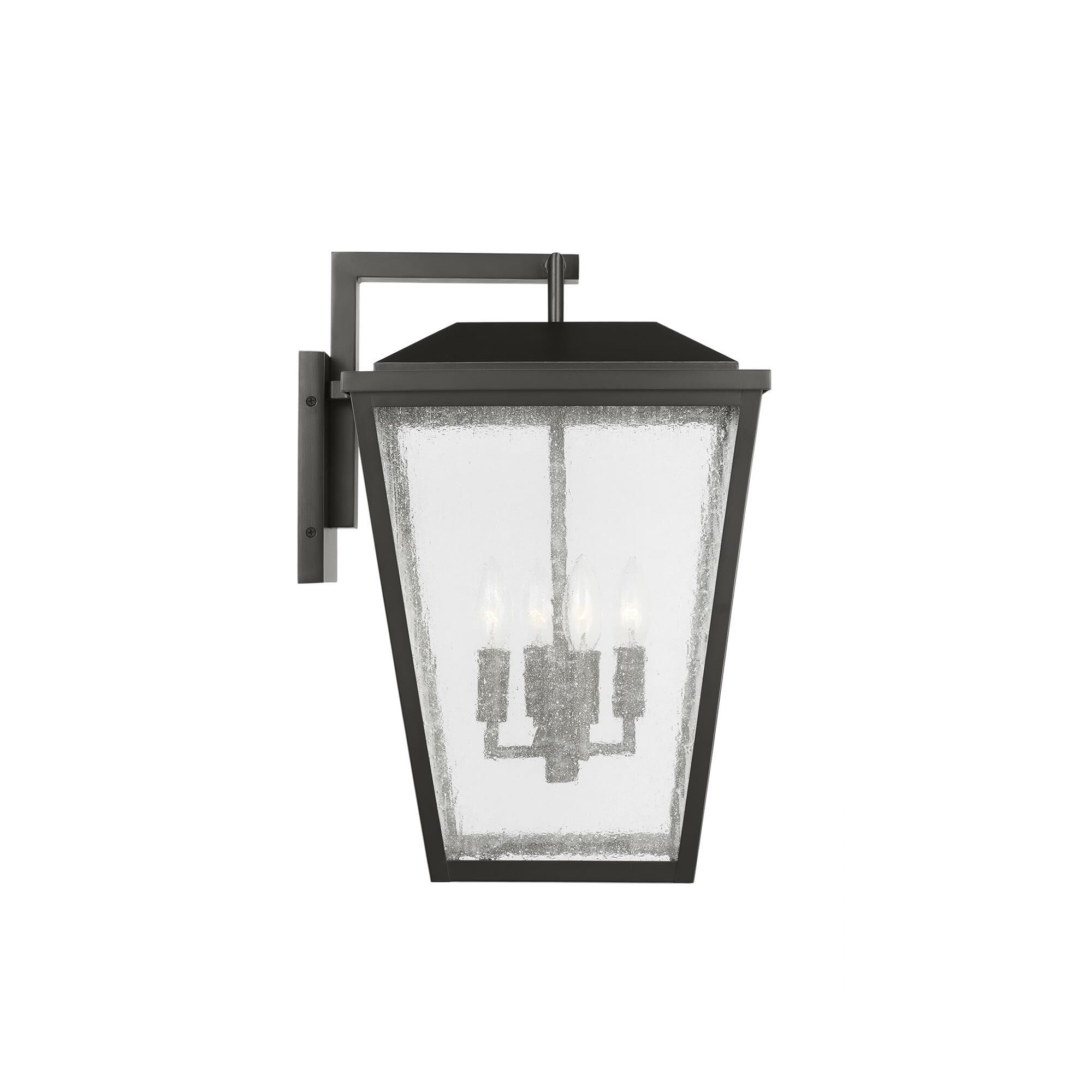 Shown in Antique Bronze finish and Clear Seeded glass