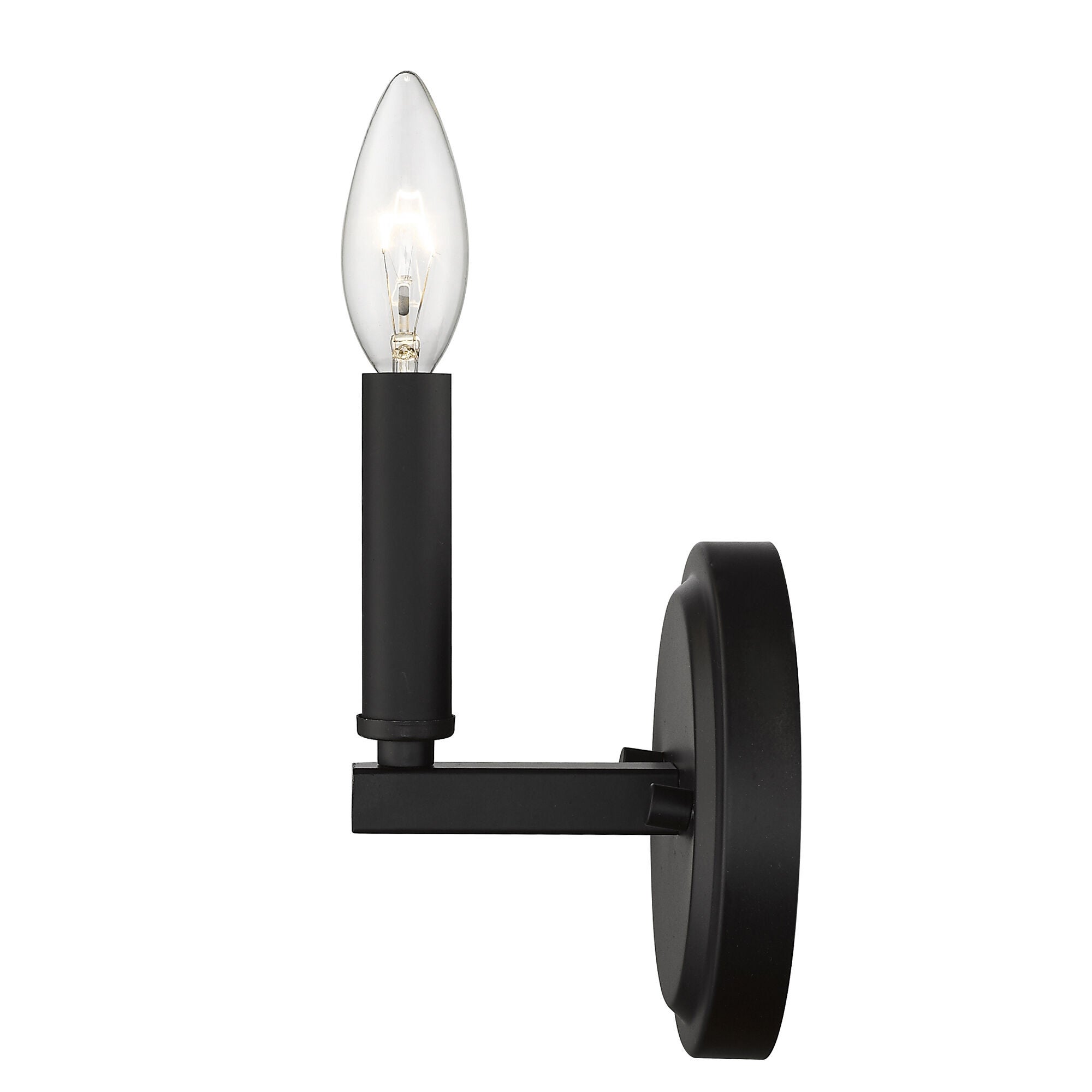 Shown in Matte Black finish and -- glass and -- shade