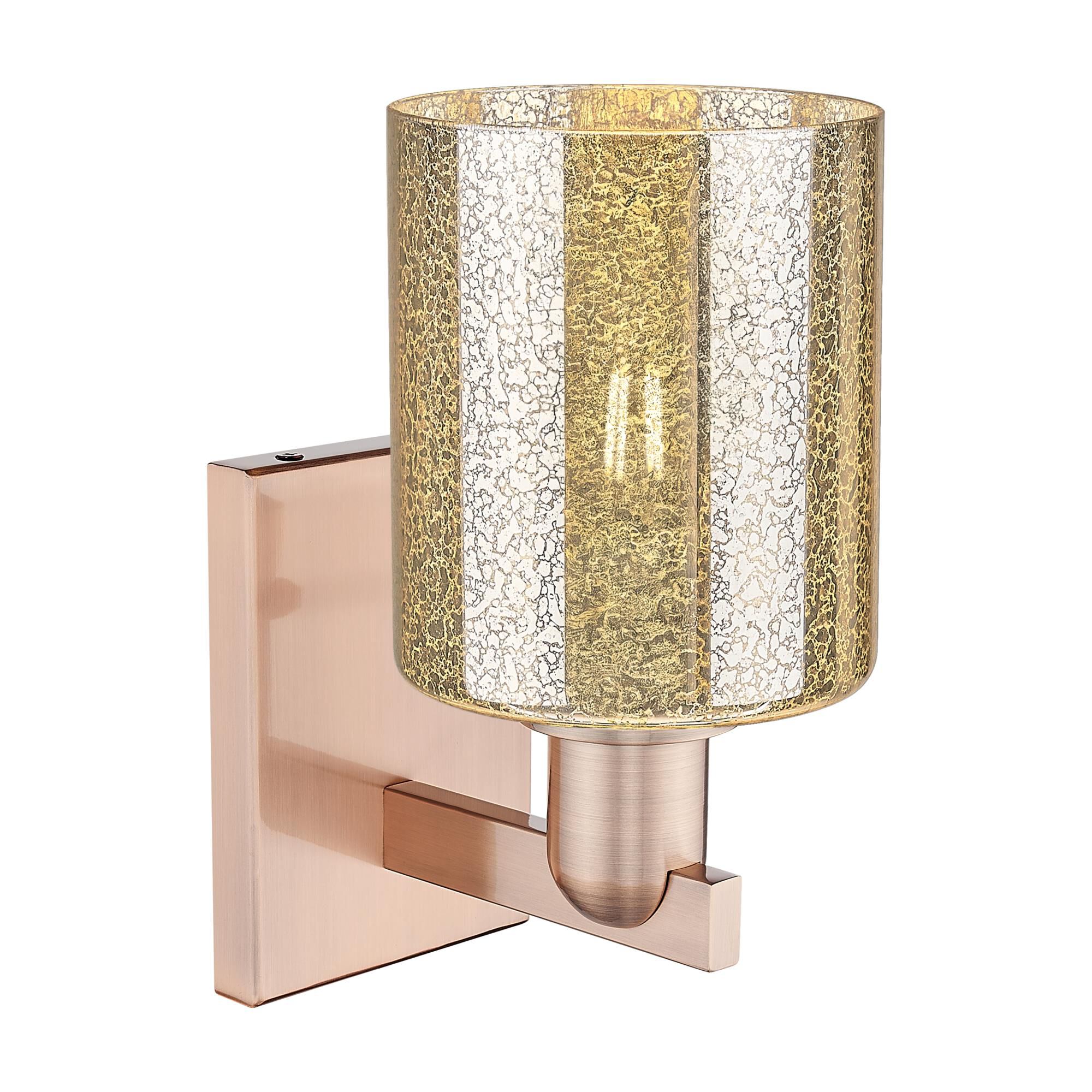 Shown in Antique Copper finish and Mercury glass