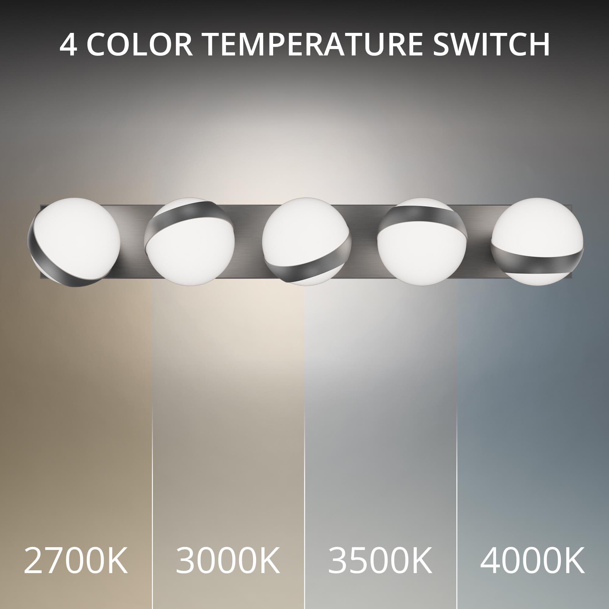 Tripoli 33 Inch Bath Vanity Light by dweLED