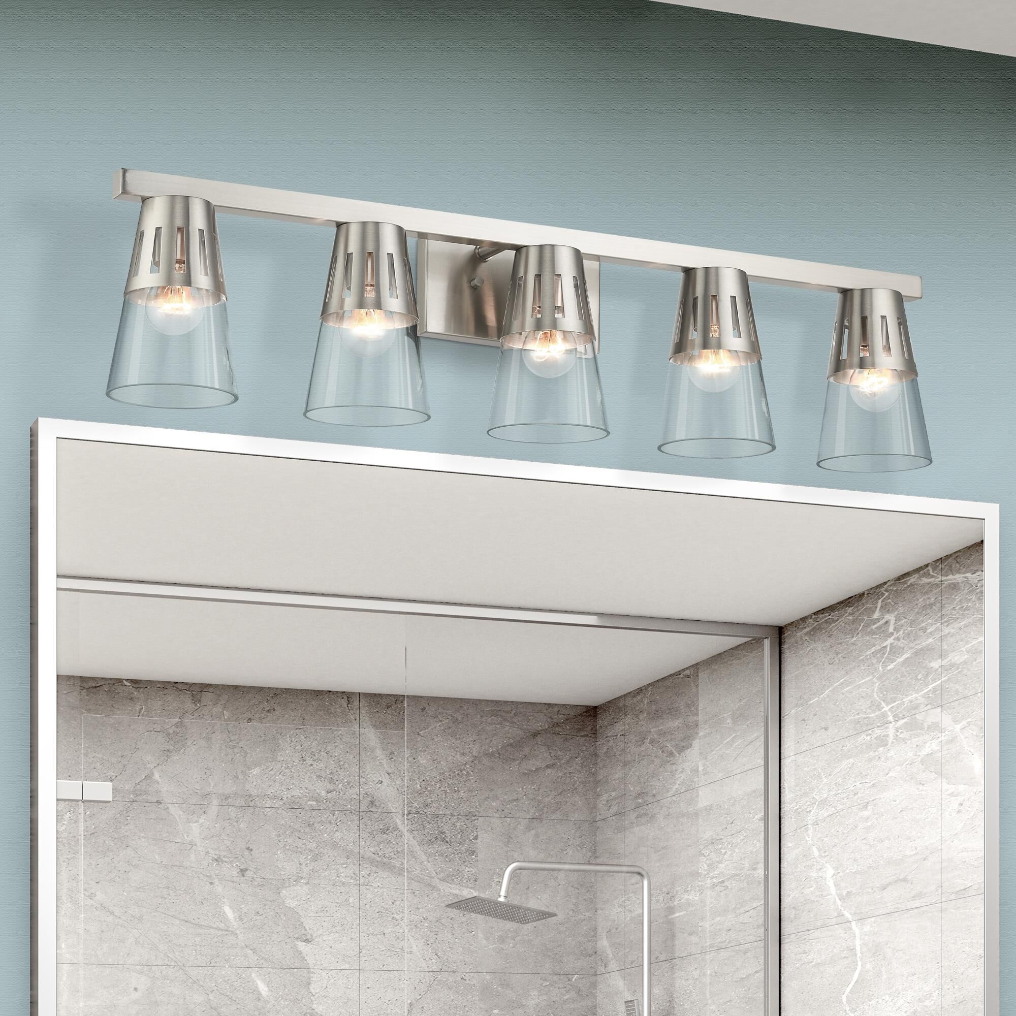 Bennington 35 Inch 5 Light Bath Vanity Light by Livex Lighting