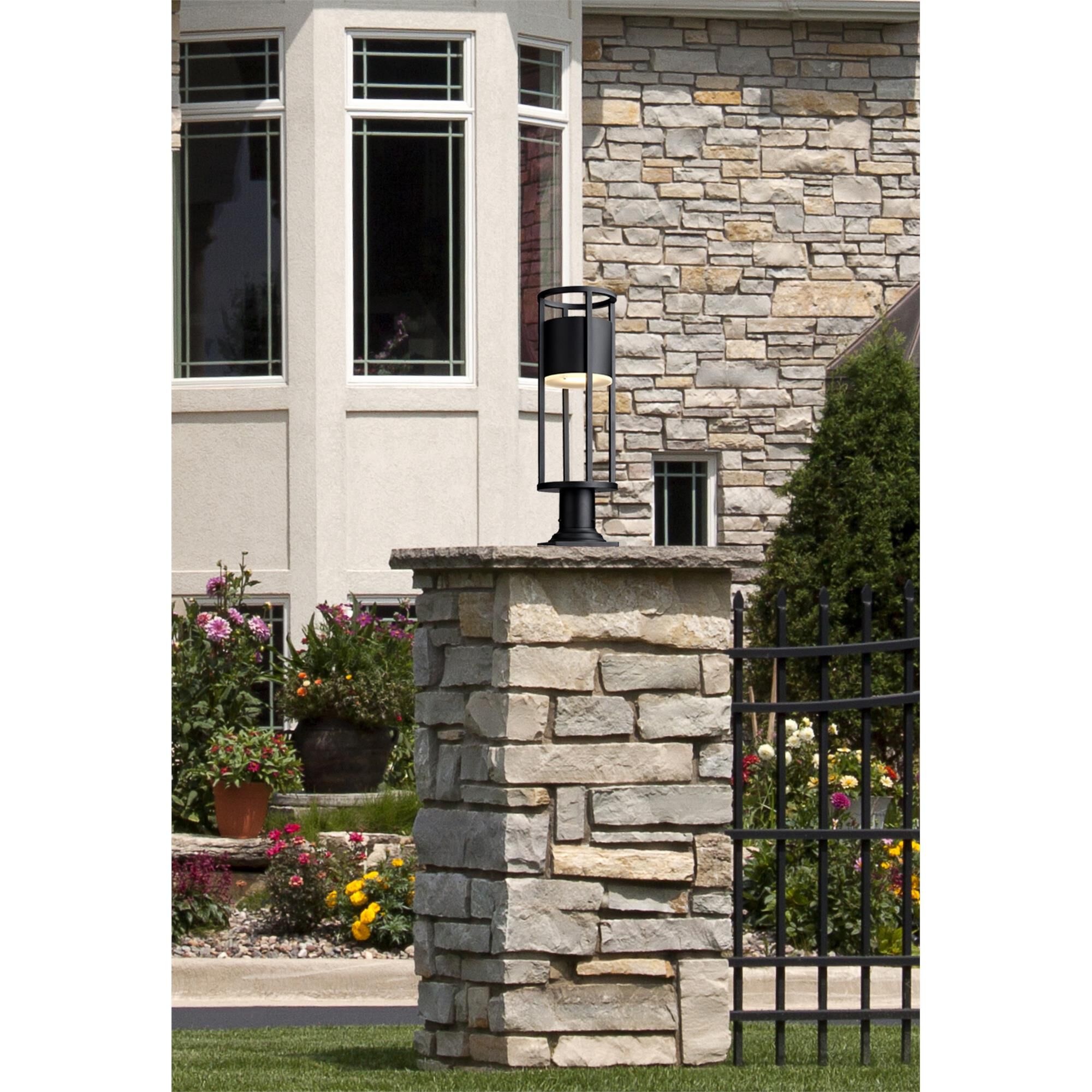 Shown in Black finish and Etched glass
