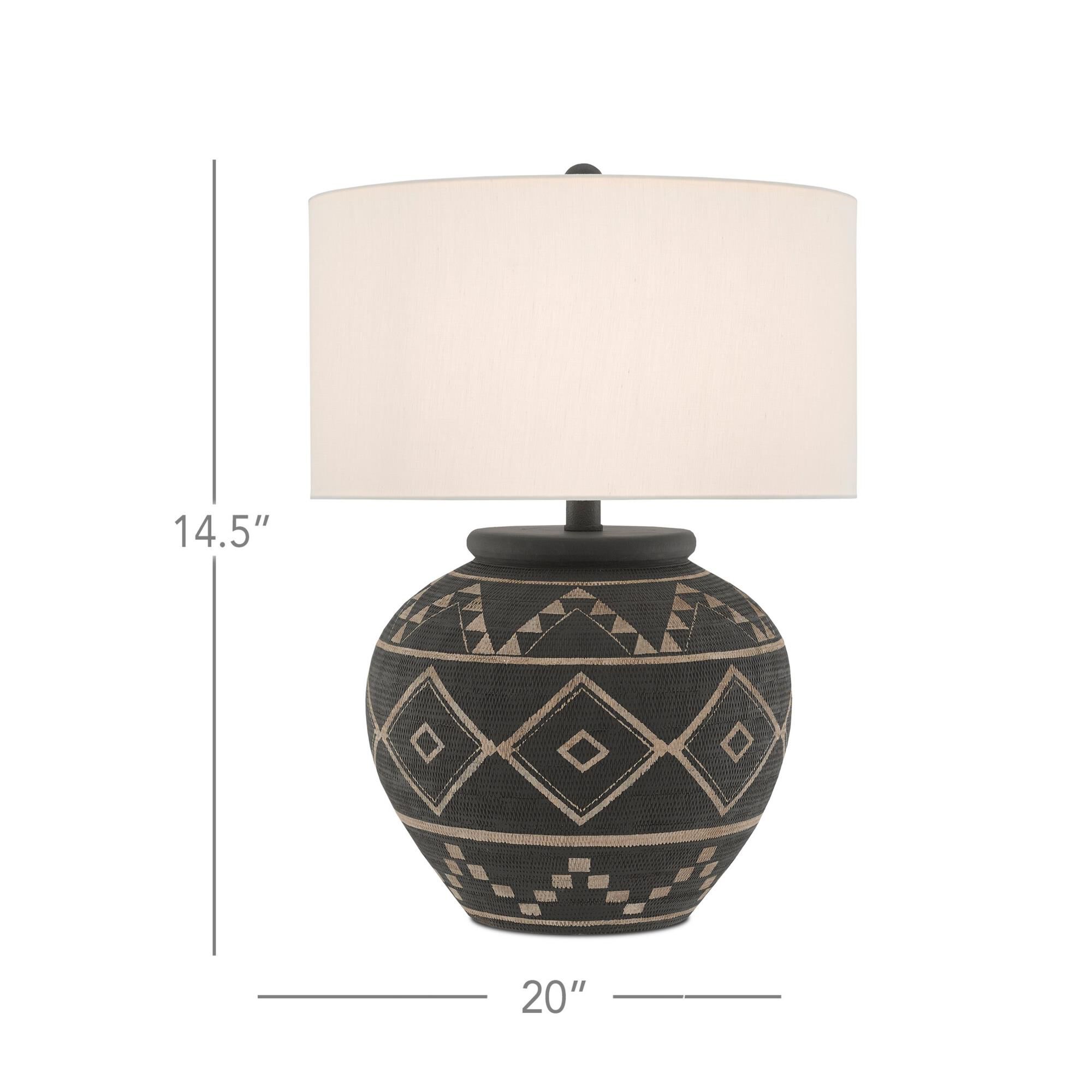 Tatoo Table Lamp by Currey and Company