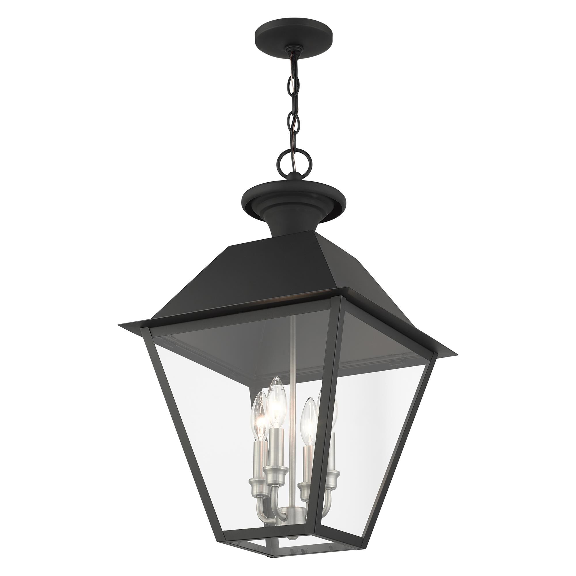 Mansfield 24 Inch Tall 4 Light Outdoor Hanging Lantern by Livex Lighting