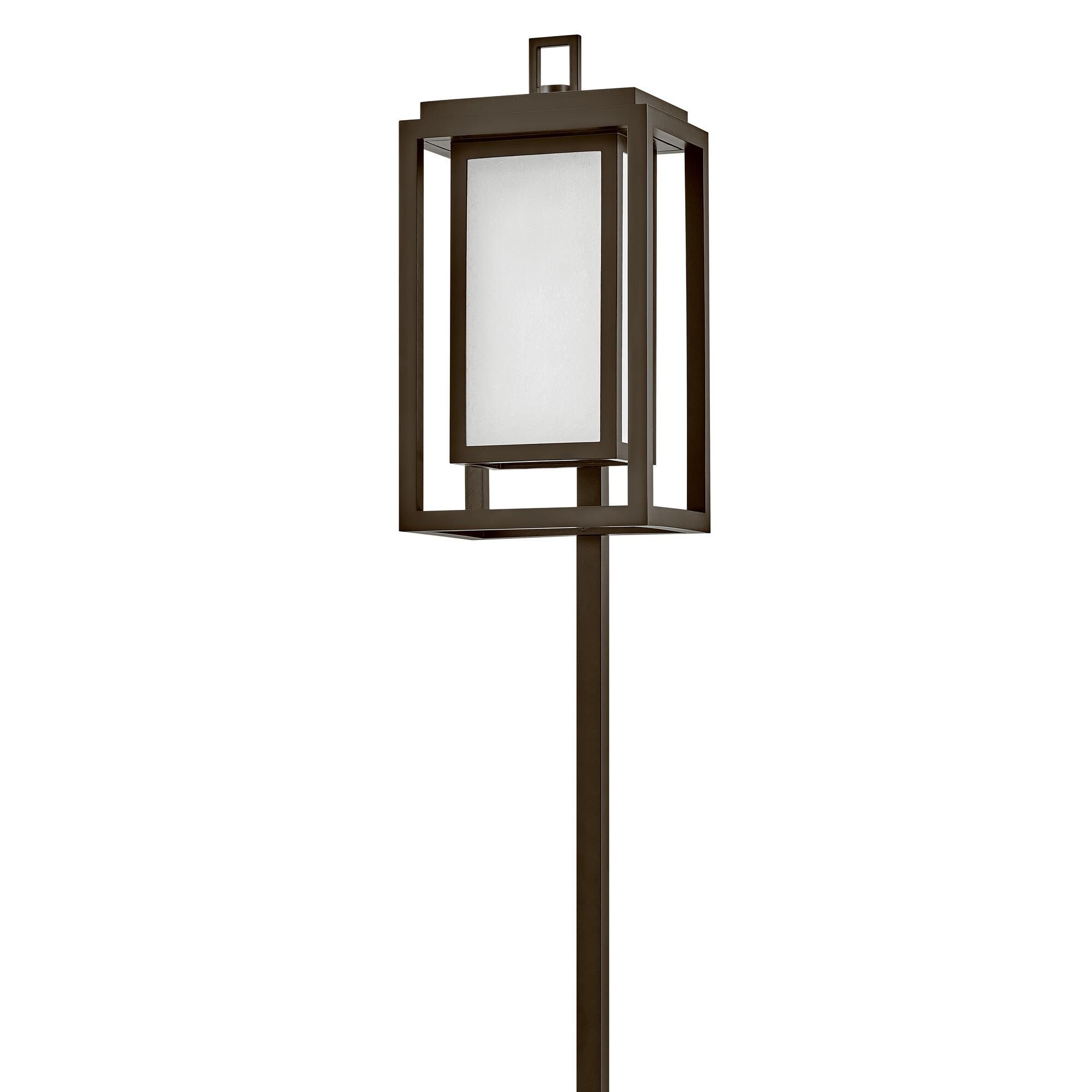 Shown in Oil Rubbed Bronze finish and Etched glass
