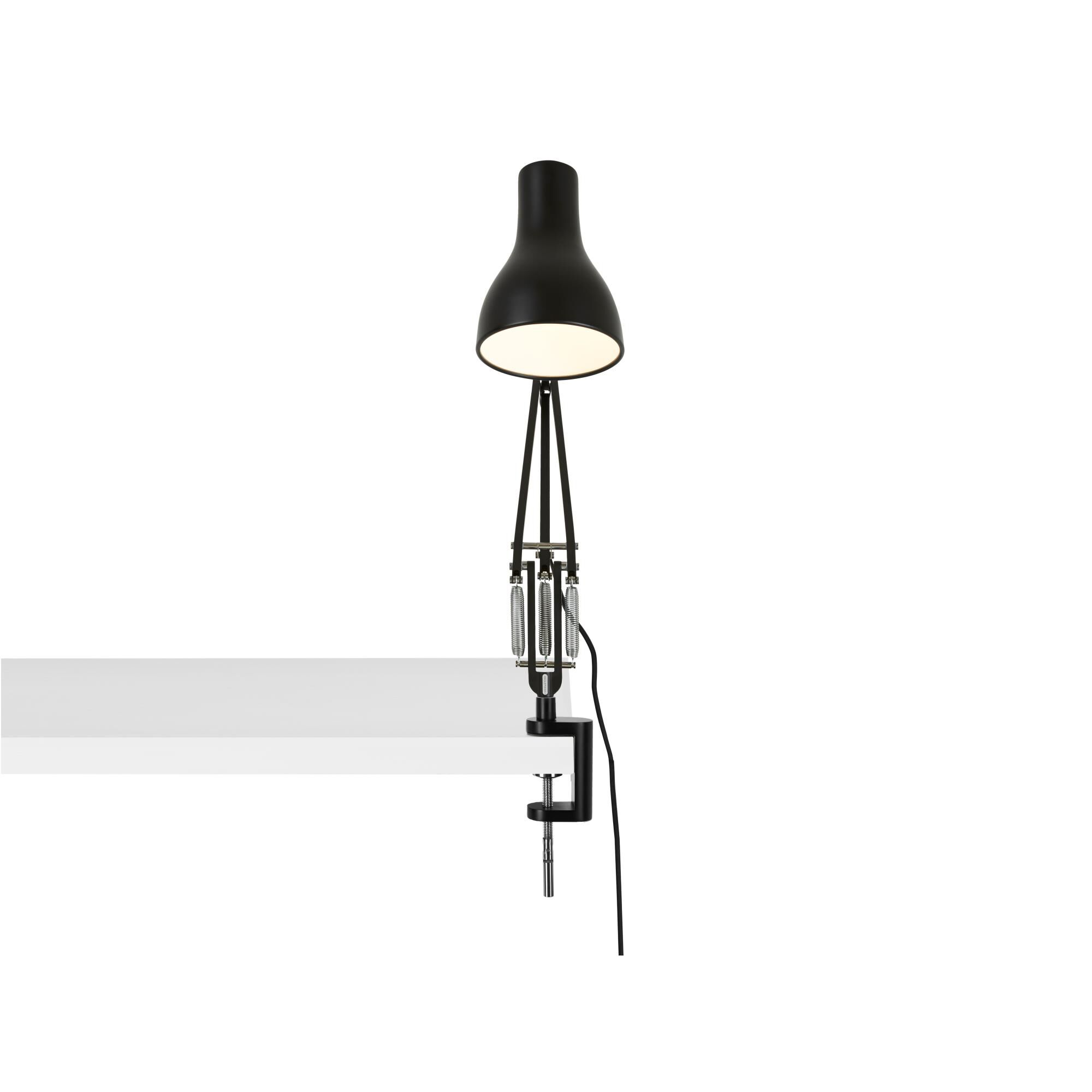 Shown in Jet Black finish and Aluminum shade